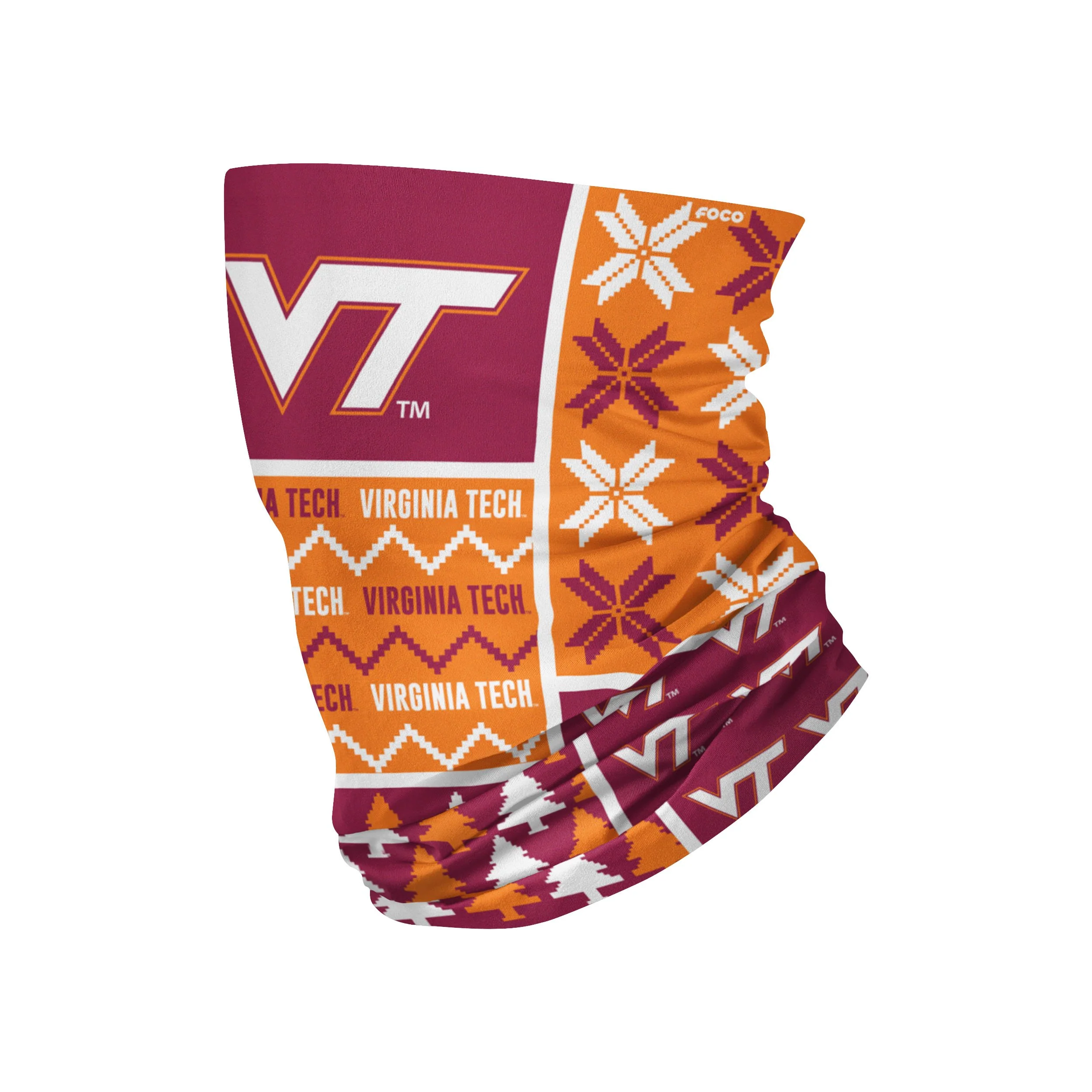 Virginia Tech Hokies NCAA Busy Block Gaiter Scarf