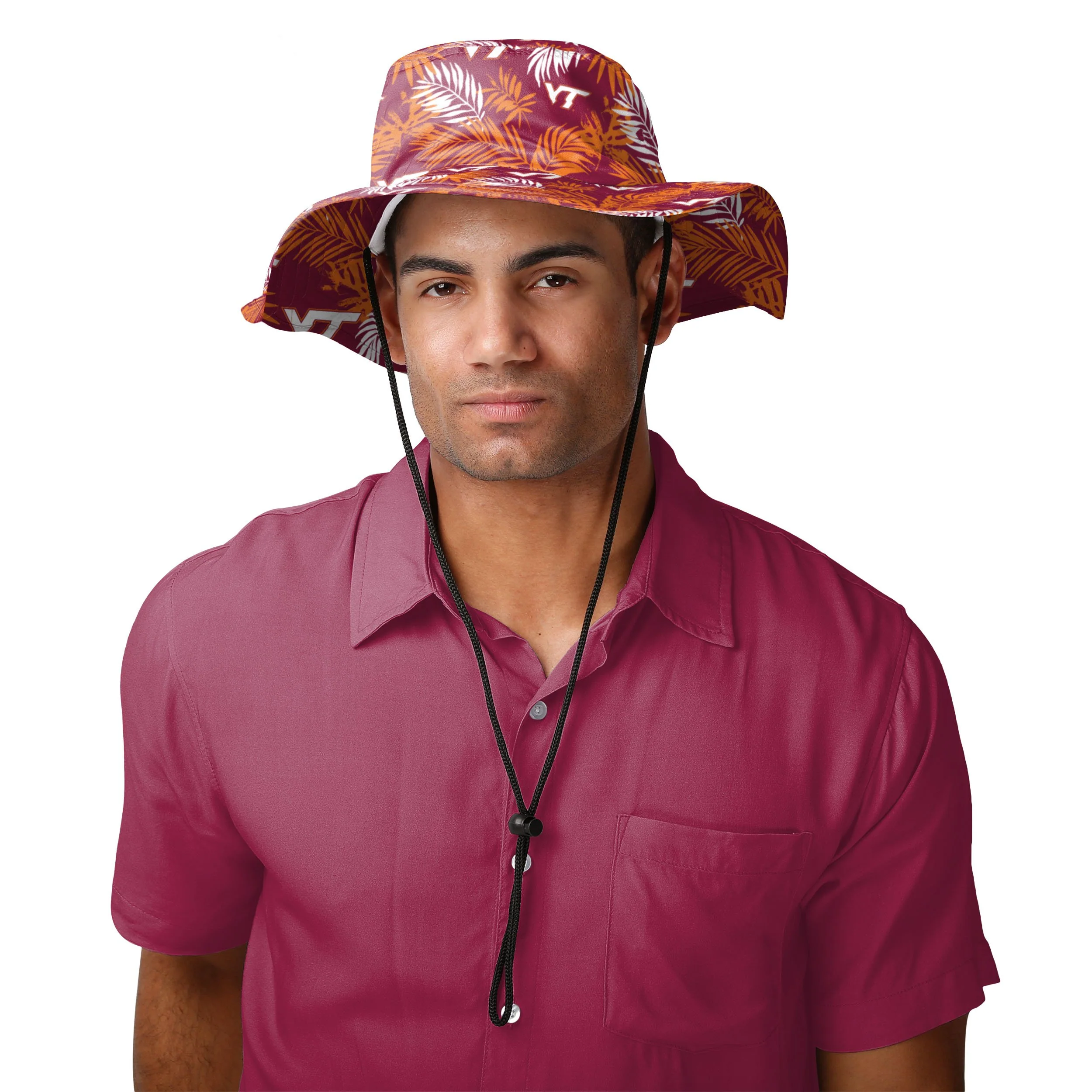 Virginia Tech Hokies NCAA Floral Boonie Hat - Image 2