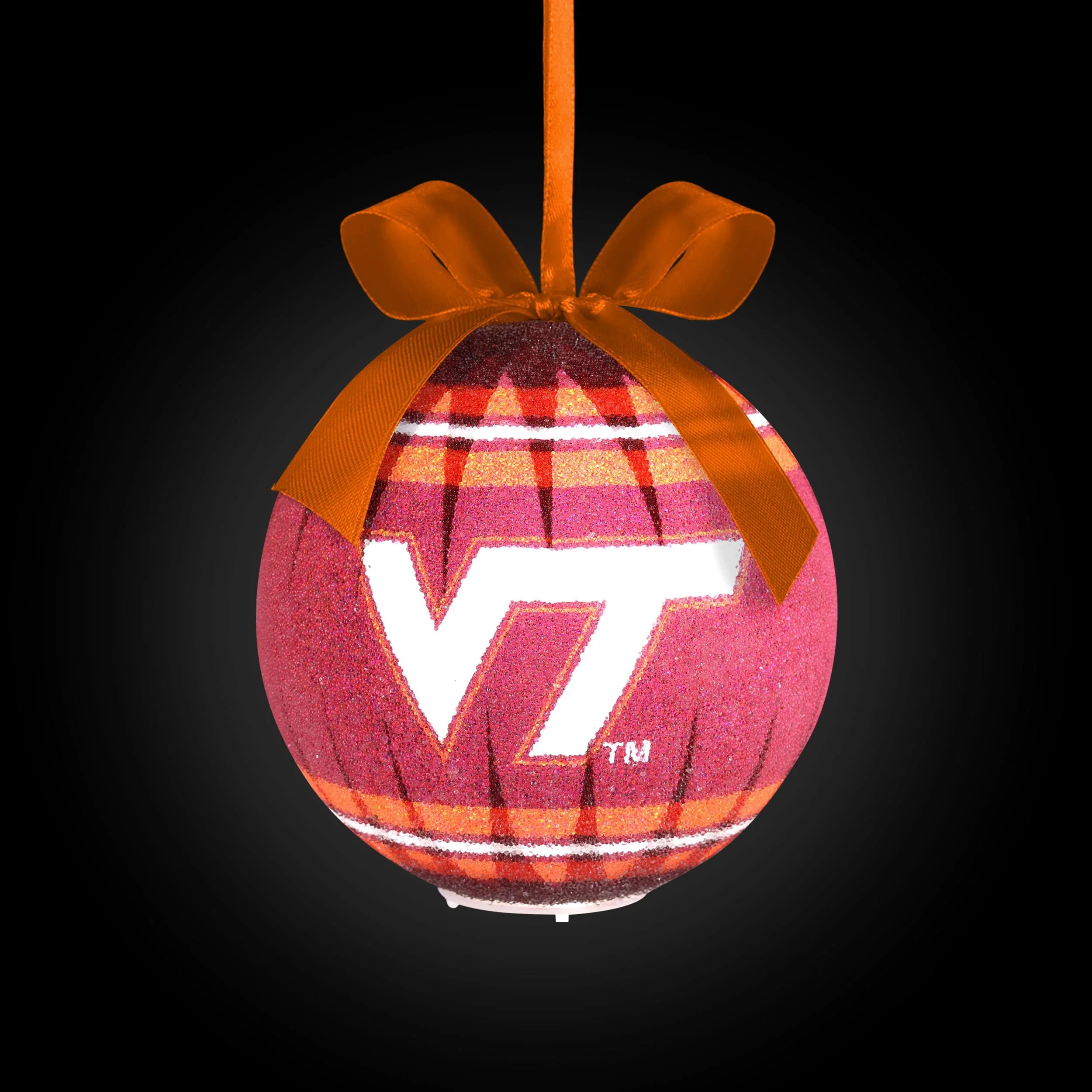 Virginia Tech Hokies NCAA LED Shatterproof Ball Ornament - Image 2