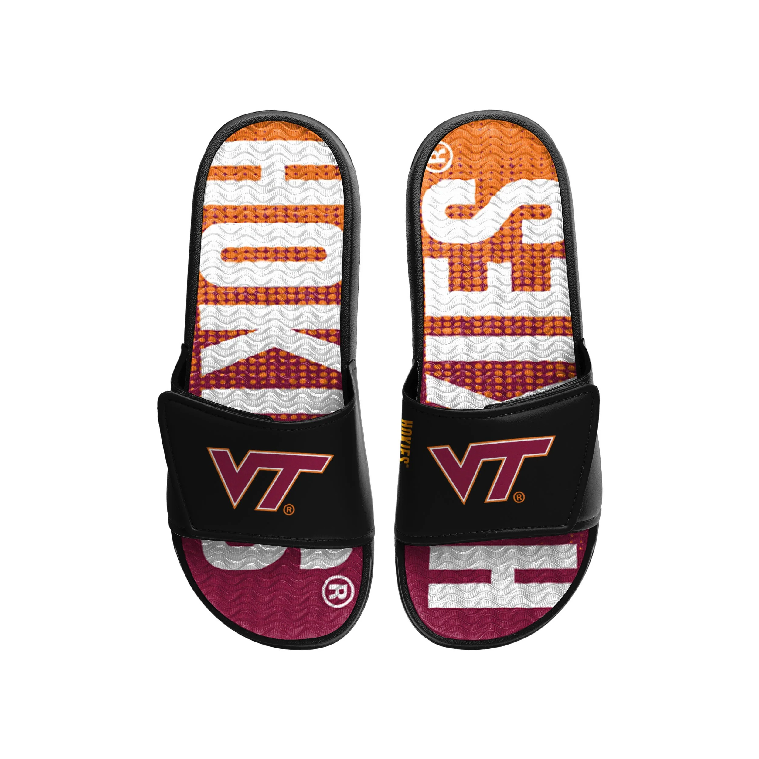 Virginia Tech Hokies NCAA Mens Gradient Wordmark Gel Slide - Image 2