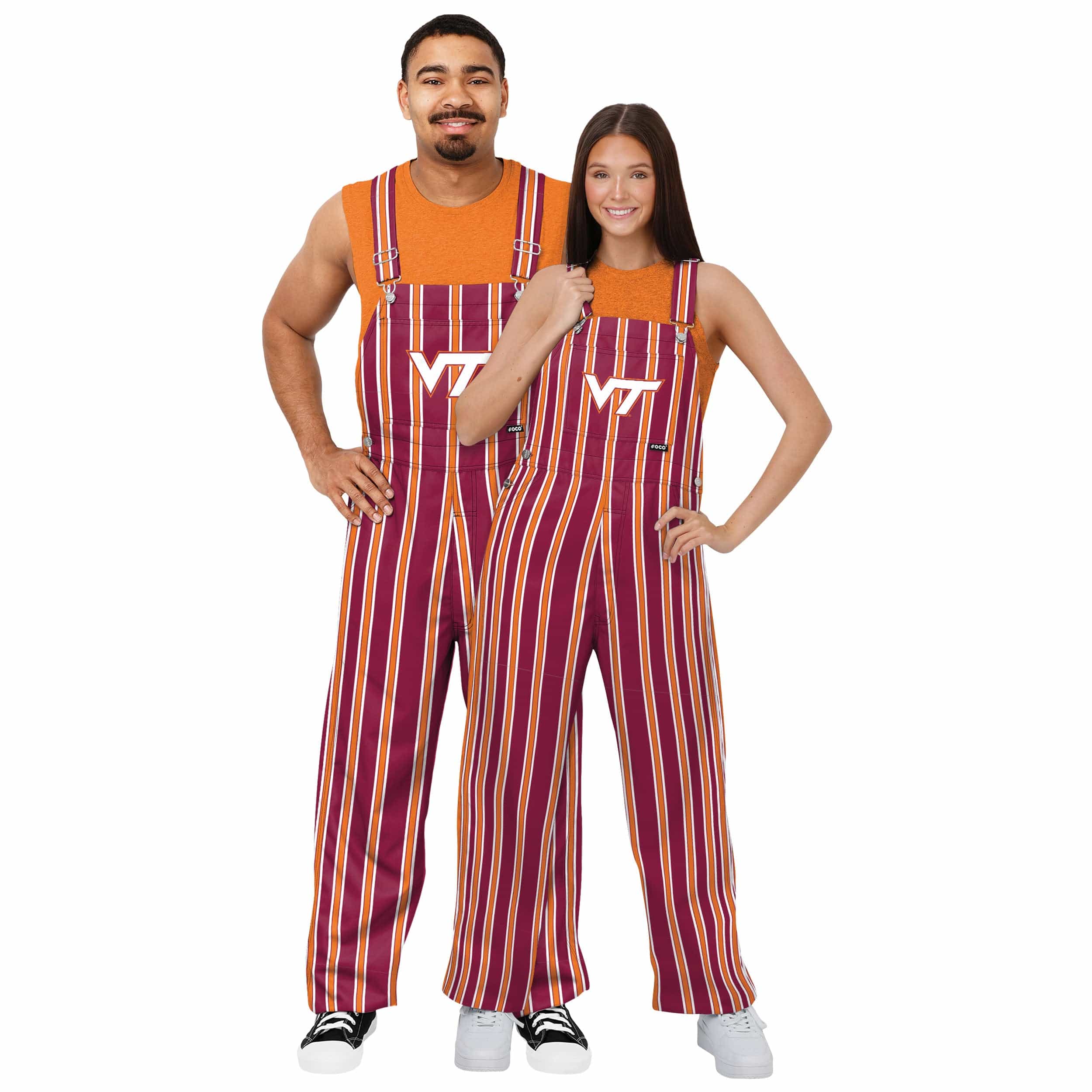 Virginia Tech Hokies NCAA Mens Sideline Spirit Bib Overalls - Image 3