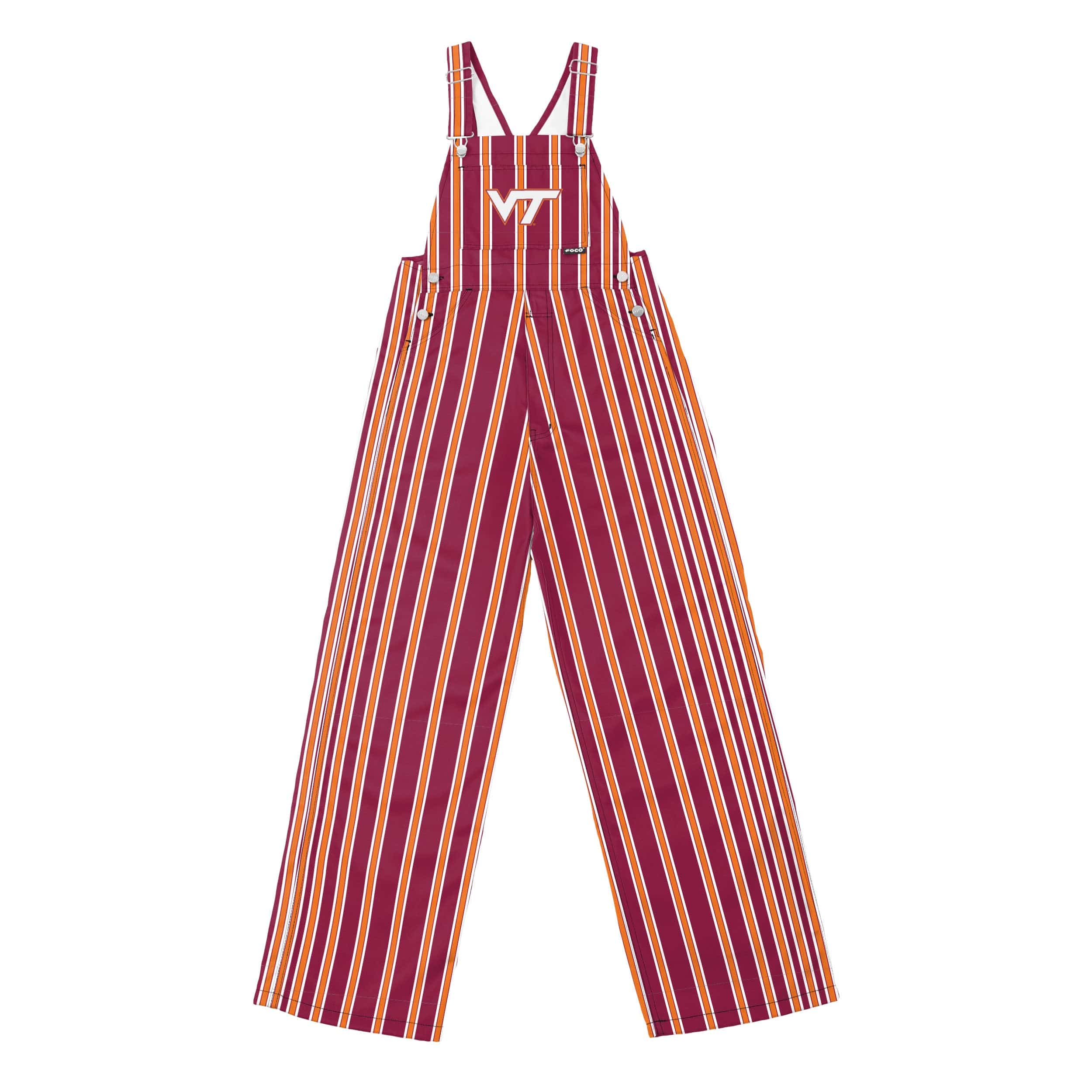 Virginia Tech Hokies NCAA Mens Sideline Spirit Bib Overalls - Image 7