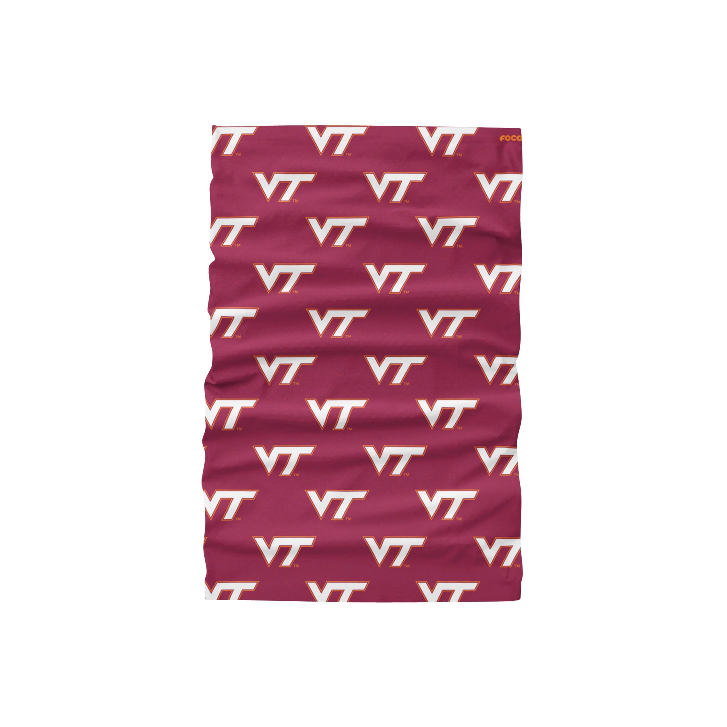 Virginia Tech Hokies NCAA Mini Print Logo Gaiter Scarf - Image 2