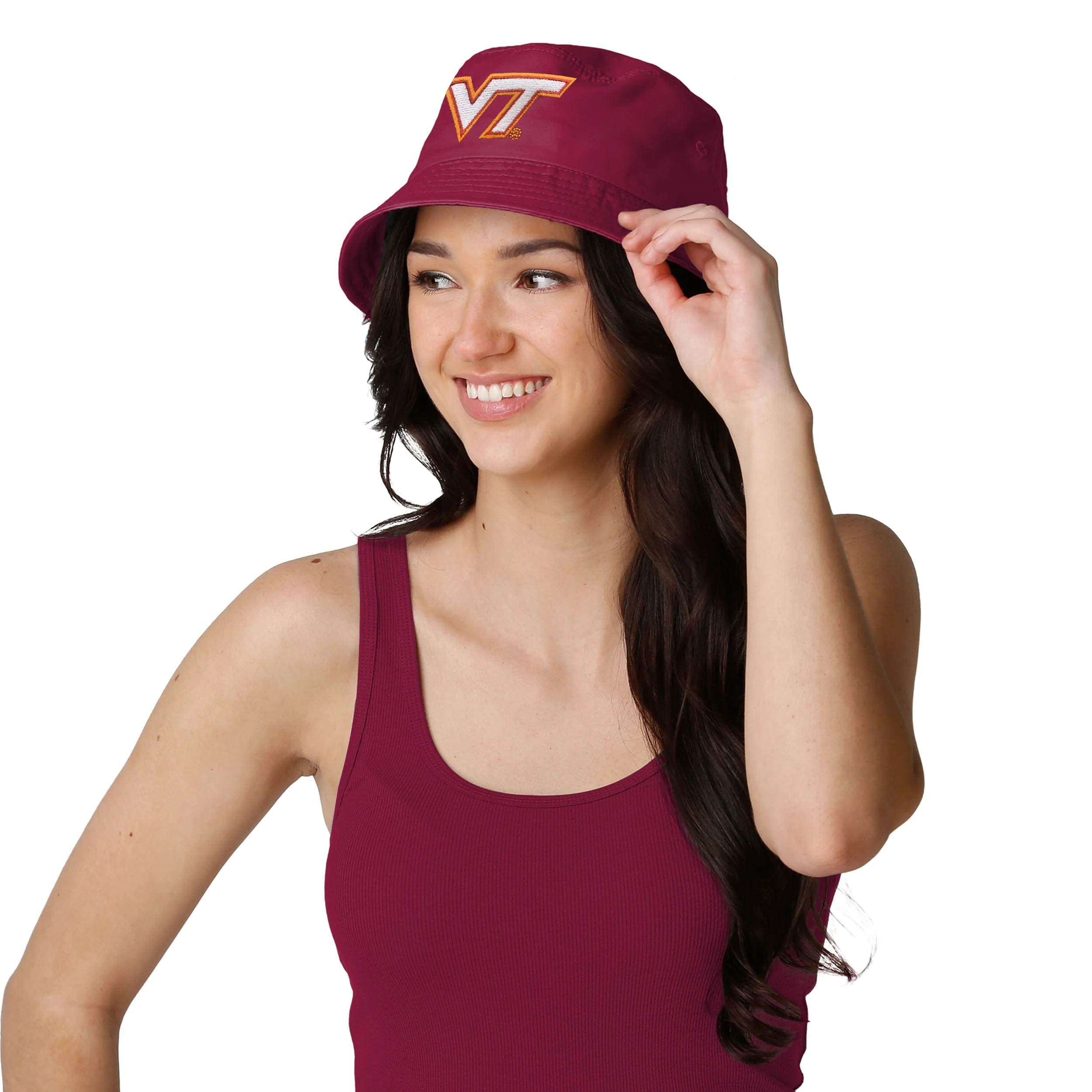 Virginia Tech Hokies NCAA Solid Bucket Hat - Image 2