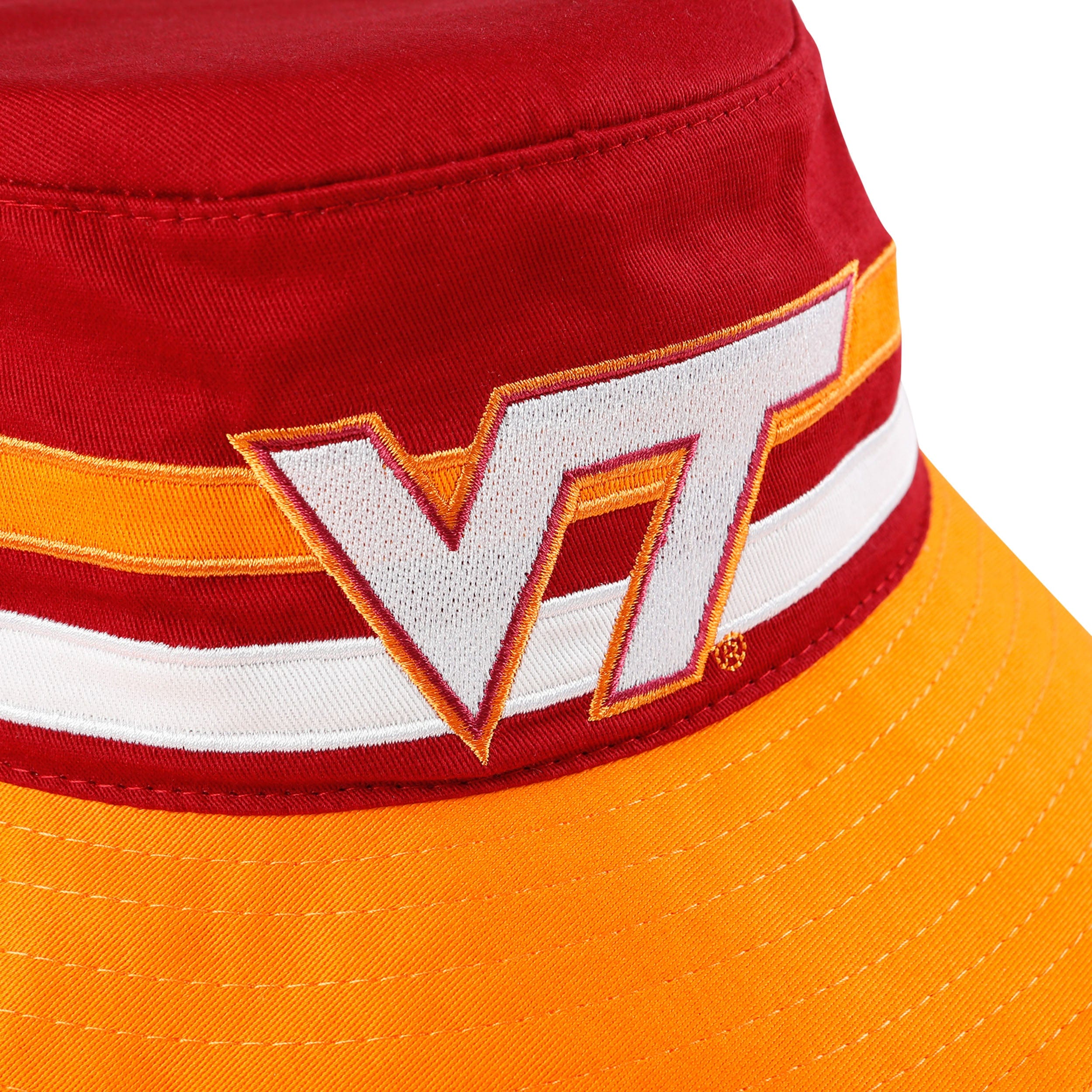 Virginia Tech Hokies NCAA Team Stripe Bucket Hat - Image 3