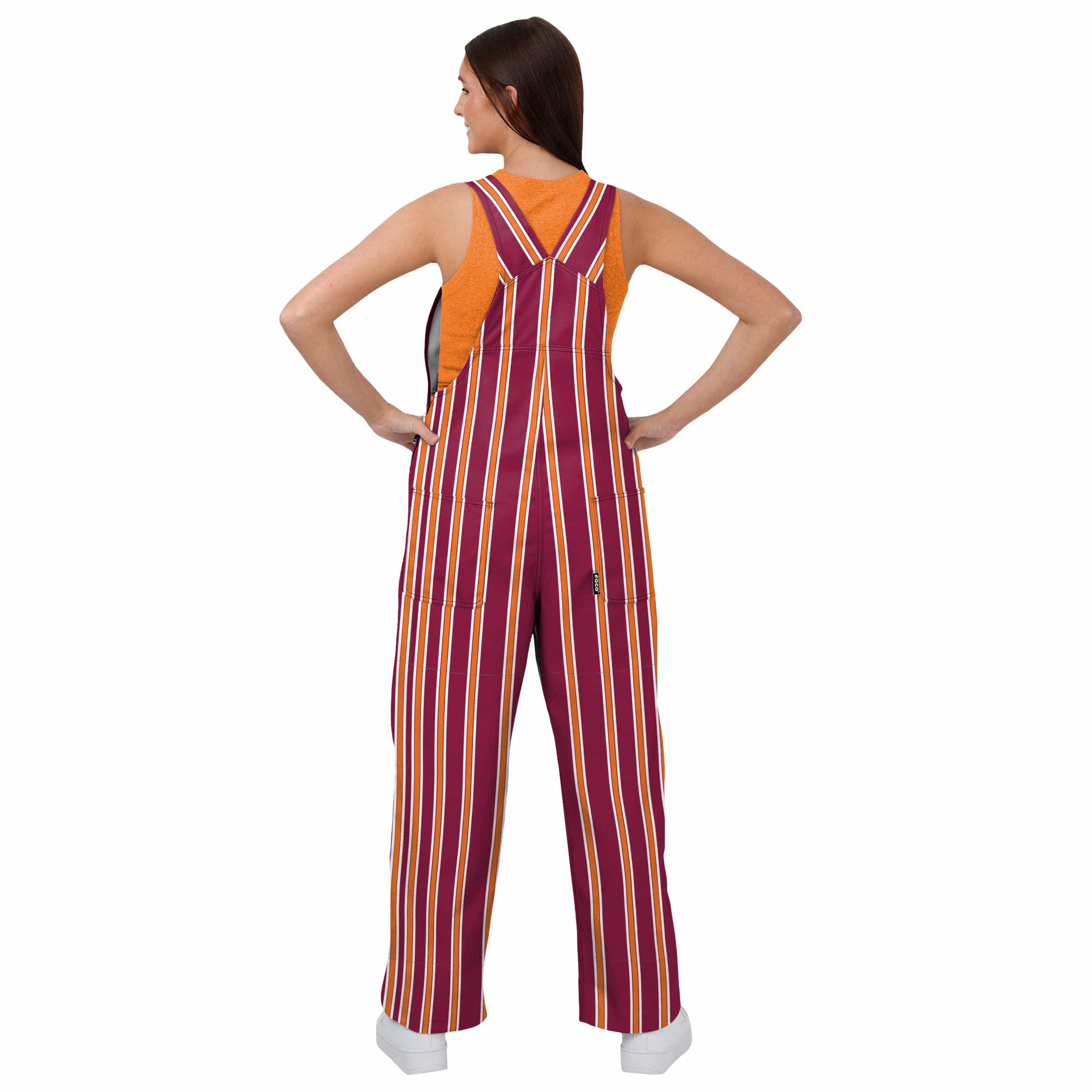 Virginia Tech Hokies NCAA Womens Sideline Spirit Bib Overalls - Image 2