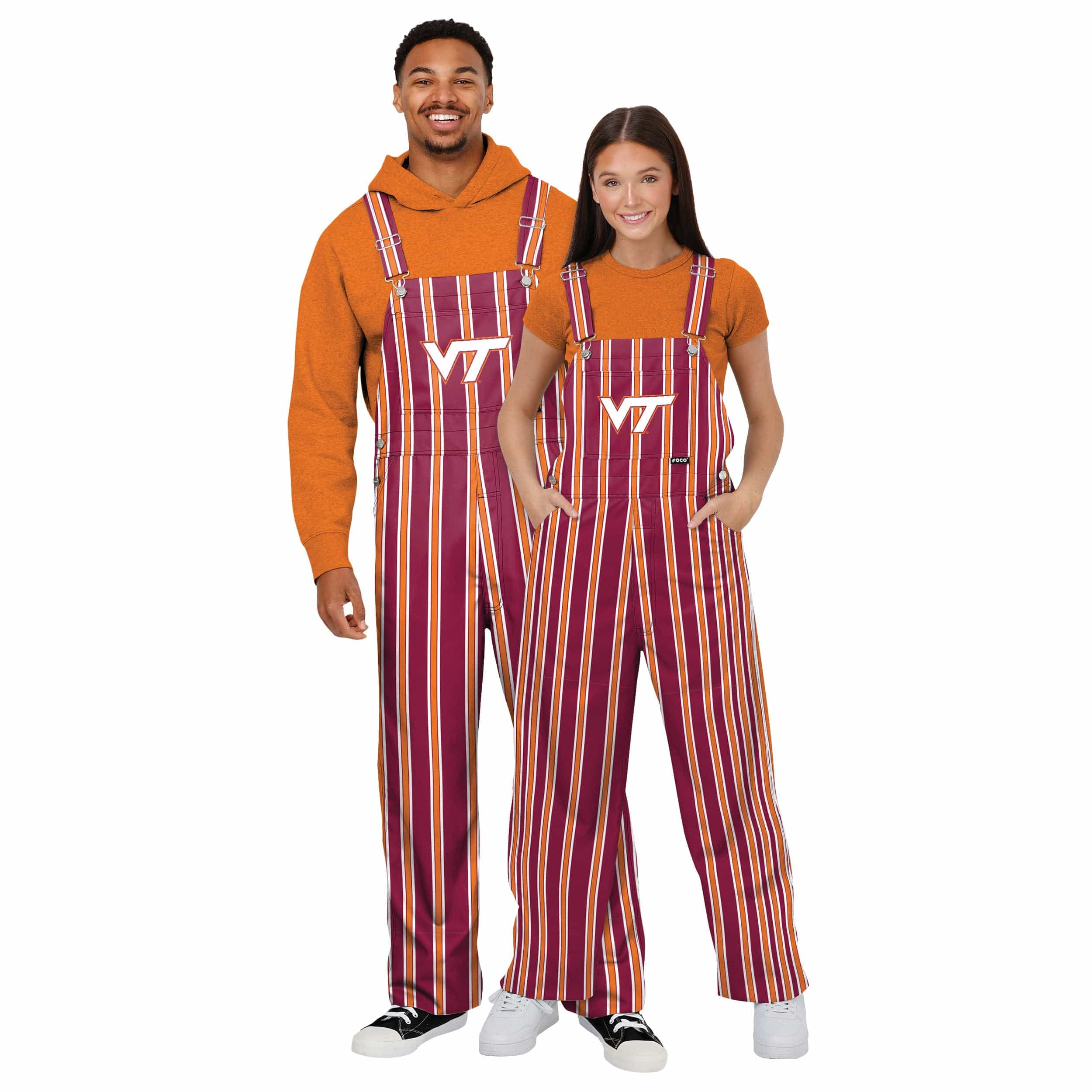 Virginia Tech Hokies NCAA Womens Sideline Spirit Bib Overalls - Image 3