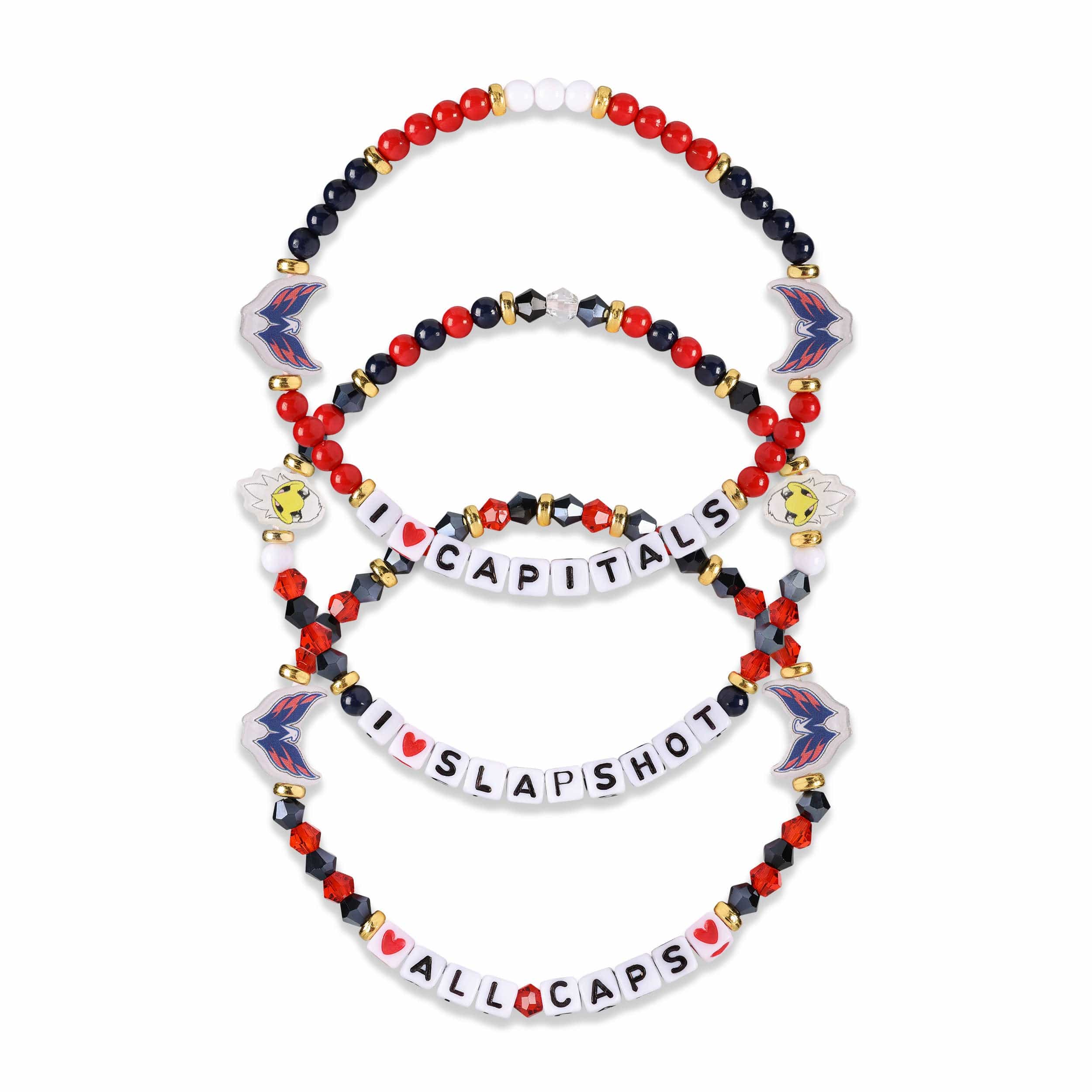 Washington Capitals NHL 3 Pack Friendship Bracelet