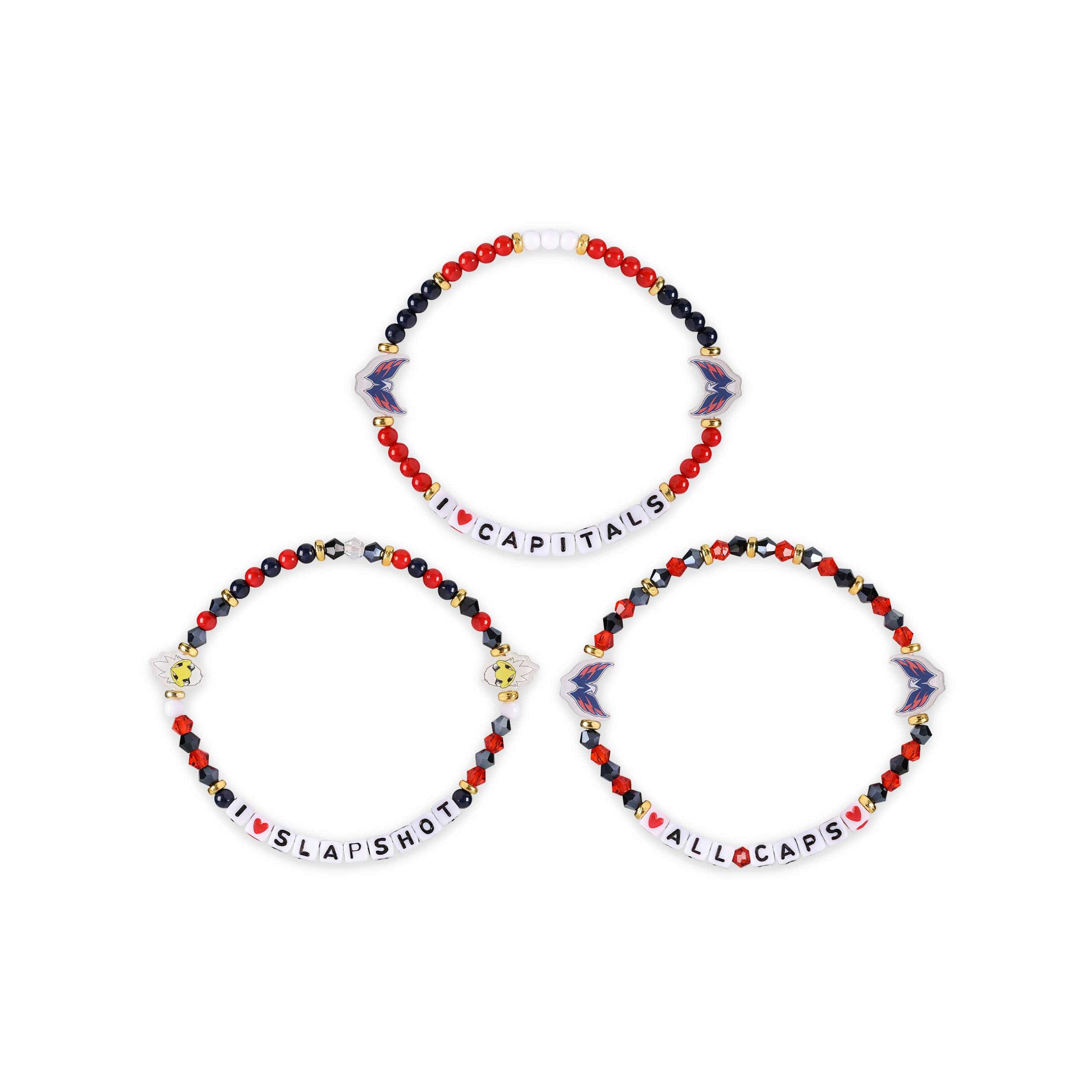 Washington Capitals NHL 3 Pack Friendship Bracelet - Image 3
