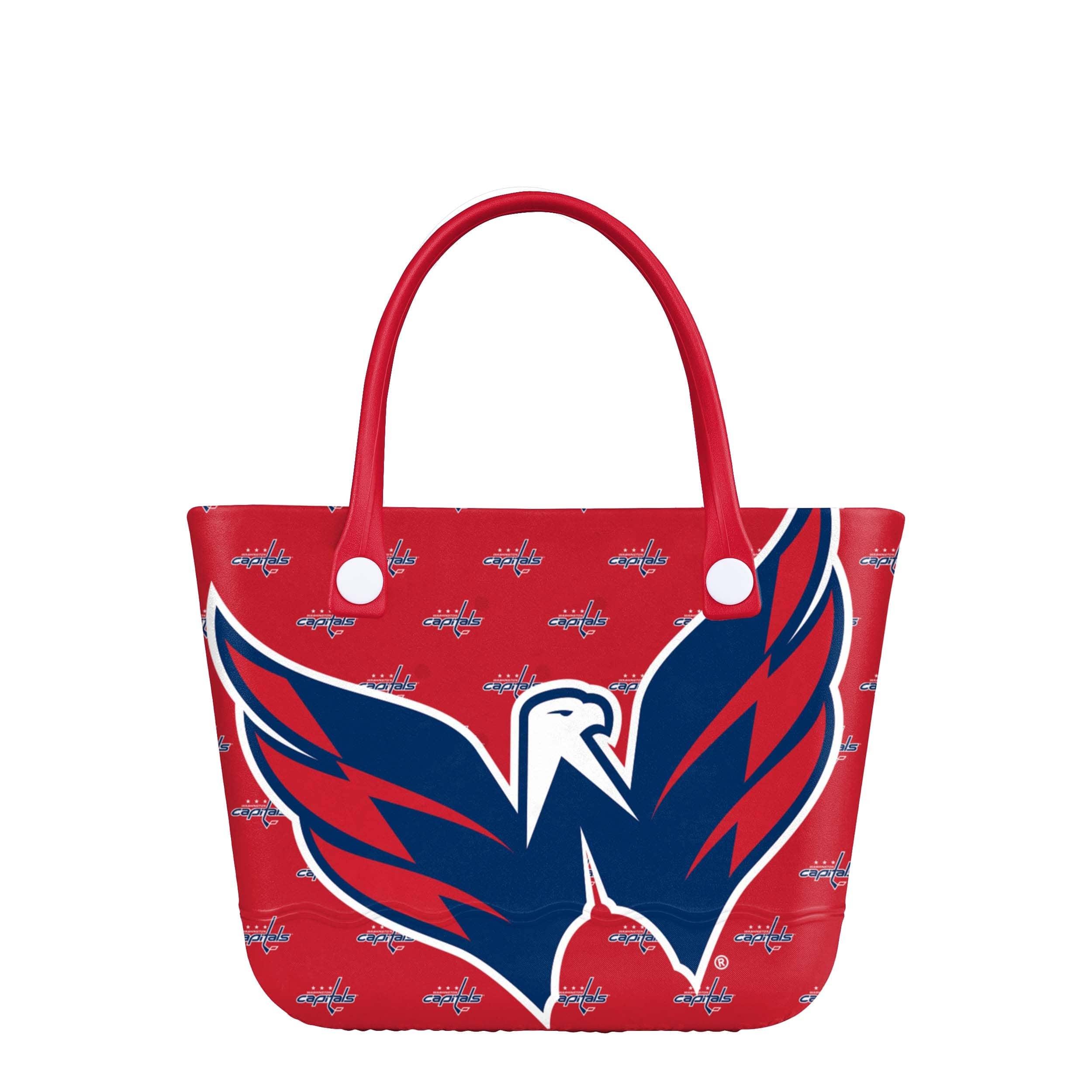 Washington Capitals NHL Big Logo Mini Print Tailgate Tote Bag
