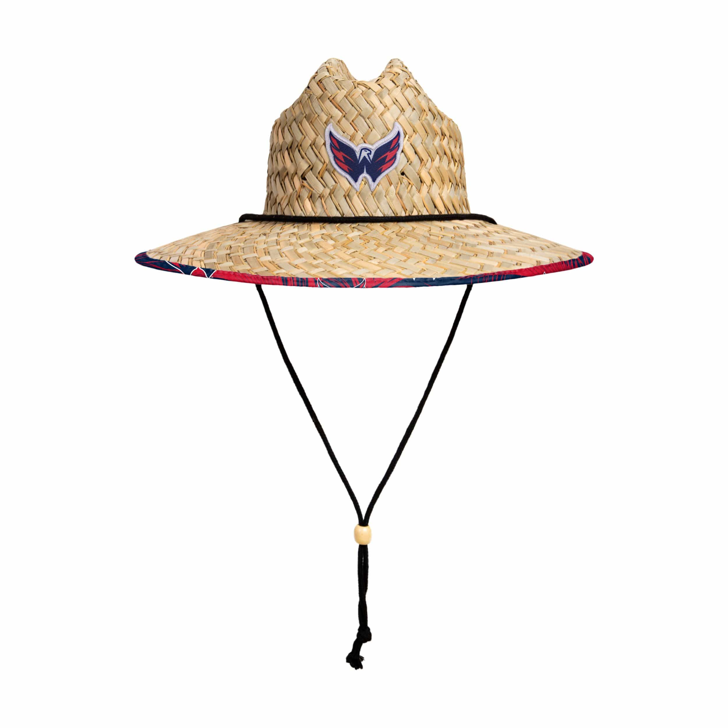 Washington Capitals NHL Floral Straw Hat - Image 3