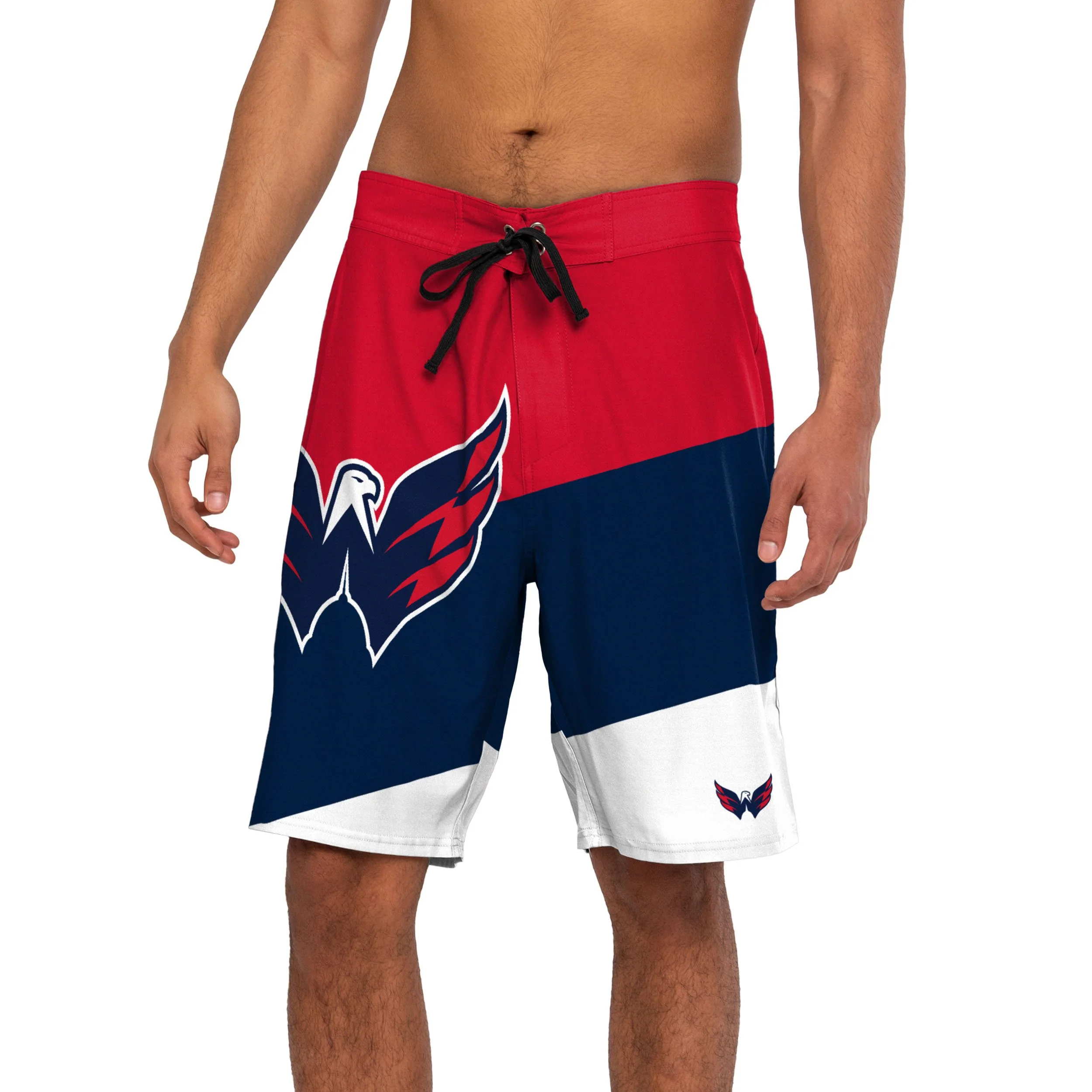 Washington Capitals NHL Mens Color Dive Boardshorts - Image 2