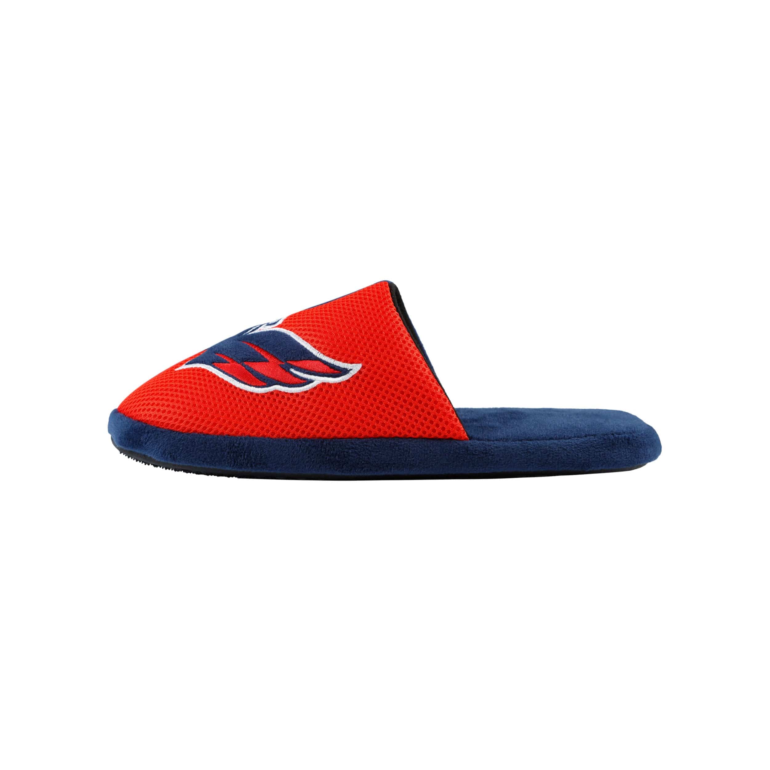 Washington Capitals NHL Mens Team Logo Staycation Slippers - Image 2