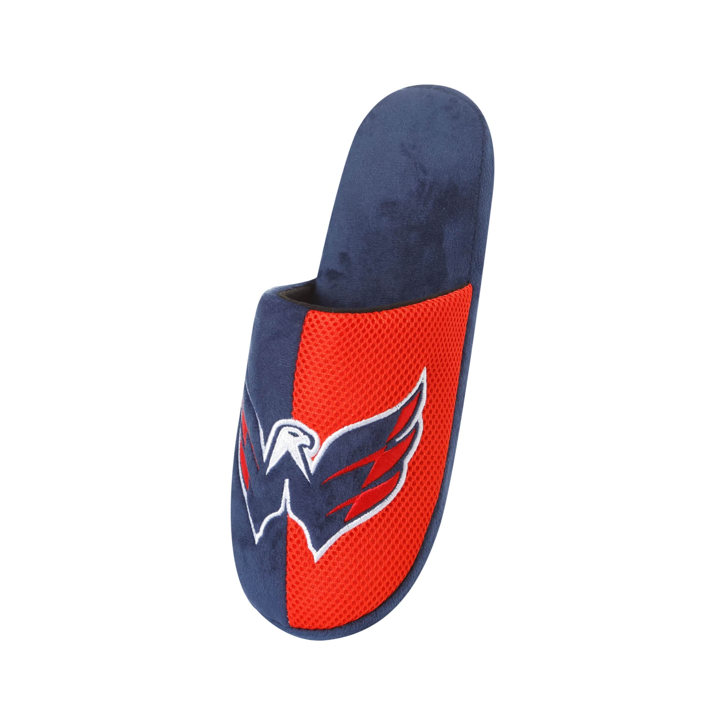 Washington Capitals NHL Mens Team Logo Staycation Slippers - Image 3