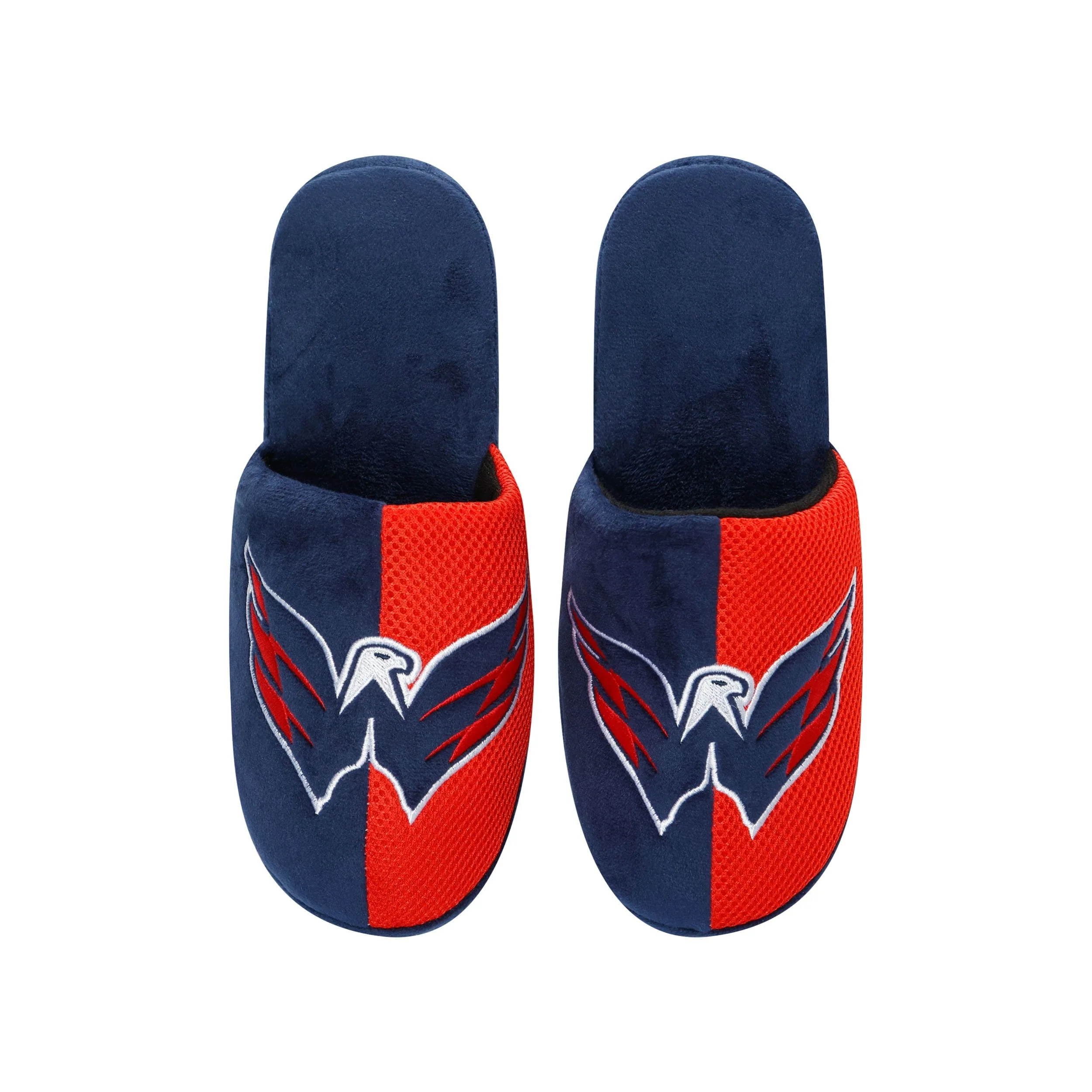 Washington Capitals NHL Mens Team Logo Staycation Slippers - Image 4