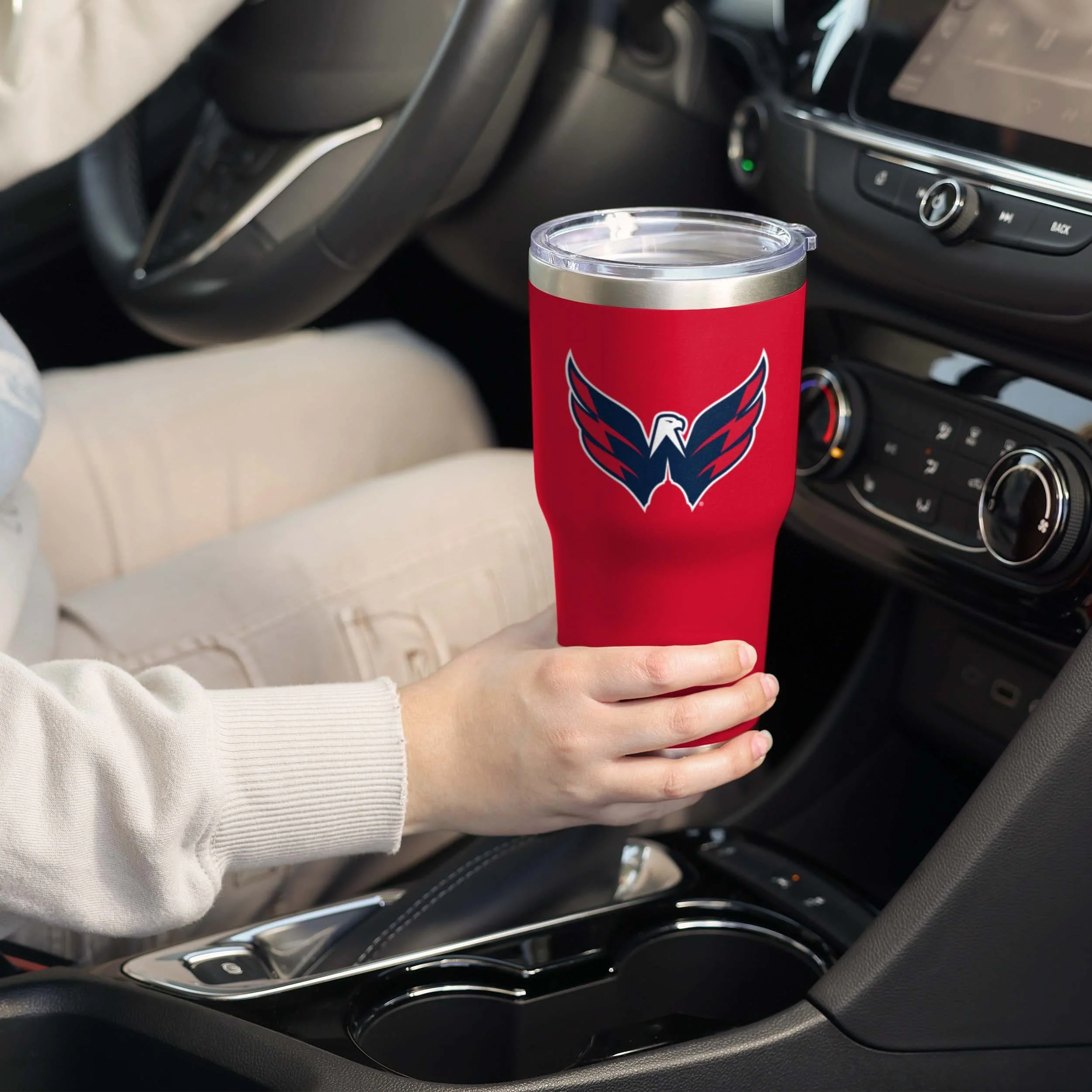 Washington Capitals NHL Team Logo 30 oz Tumbler - Image 2