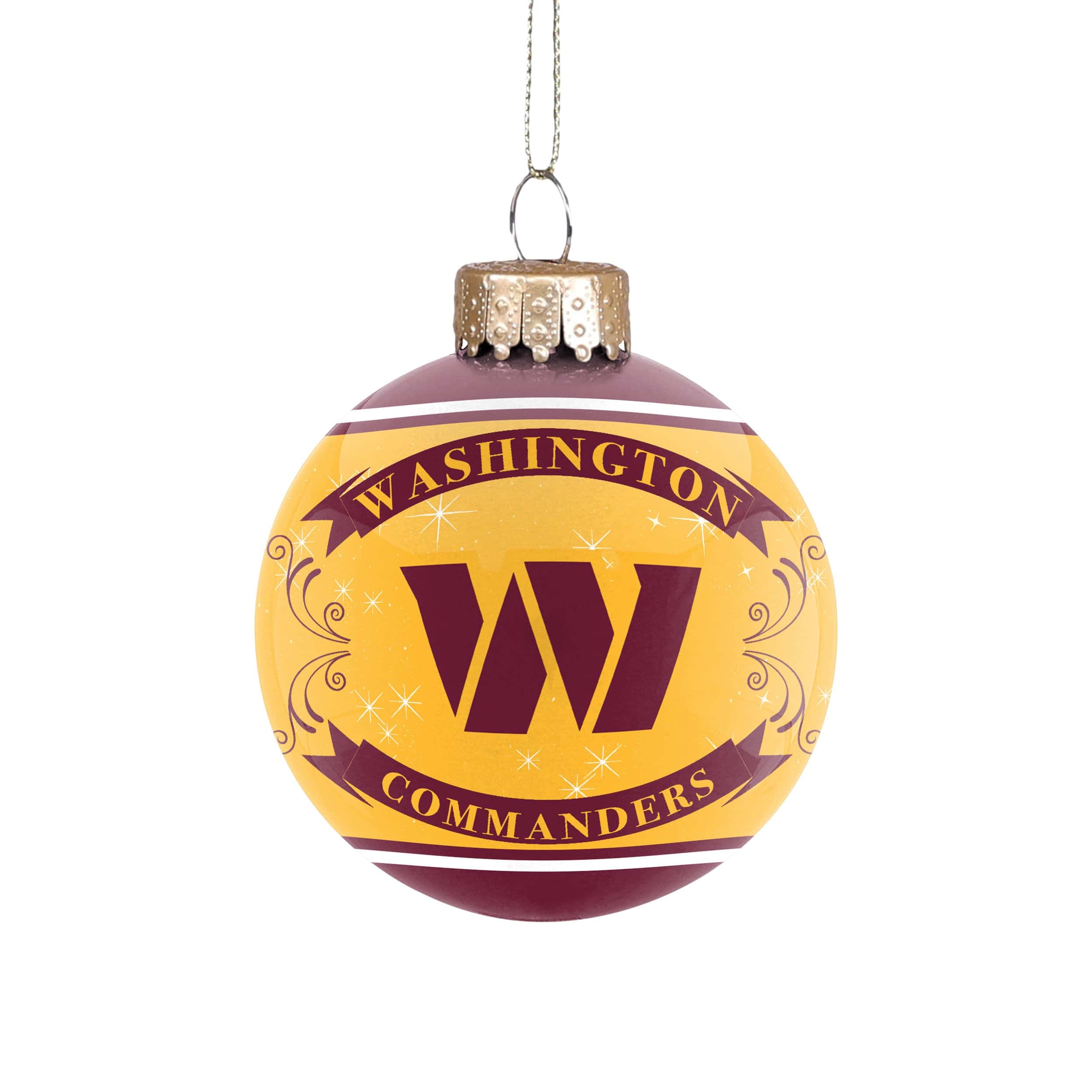 Washington Commanders NFL 2 Pack Ball Ornament Set - Image 3
