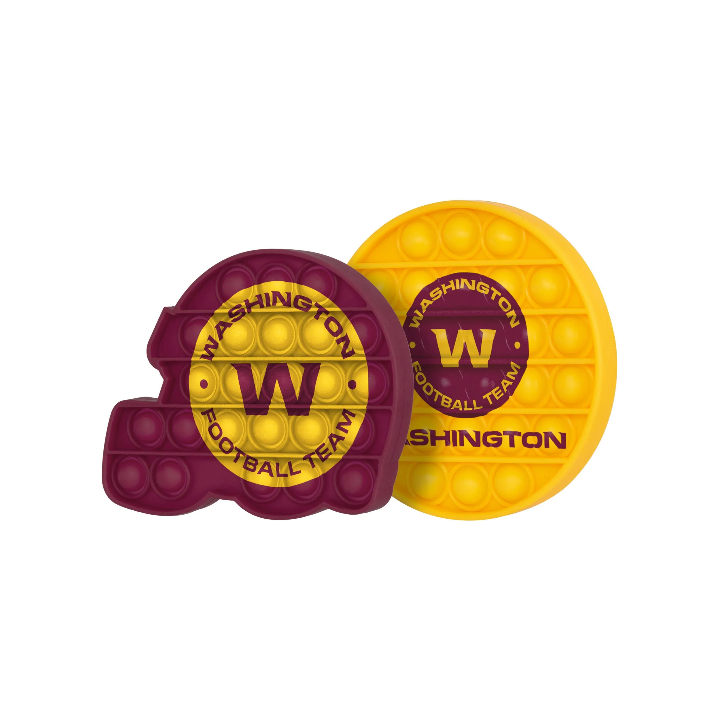 Washington Commanders NFL 2 Pack Helmet & Circle Push-Itz Fidget