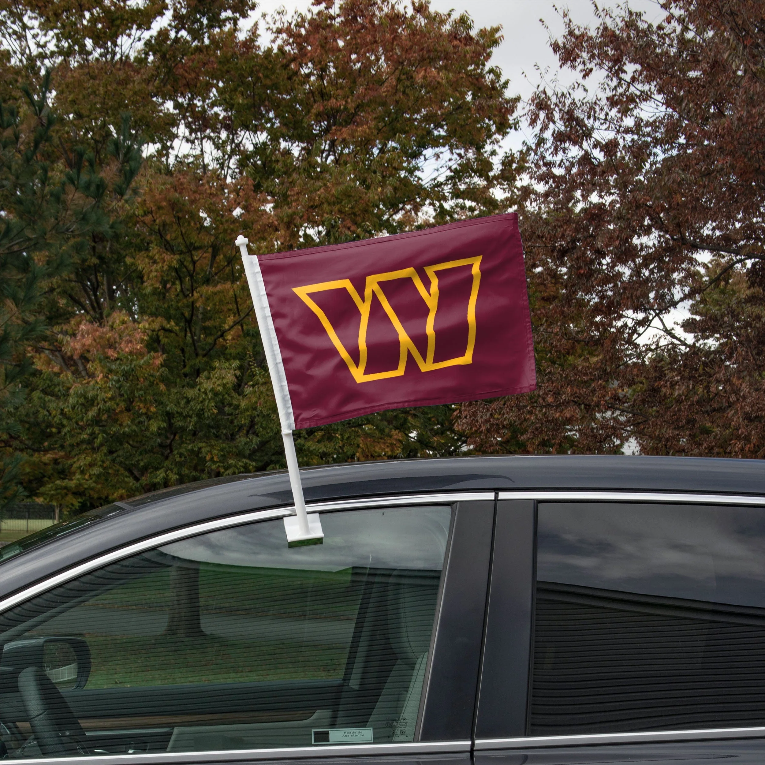 Washington Commanders NFL 2 Pack Solid Car Flag - Image 2