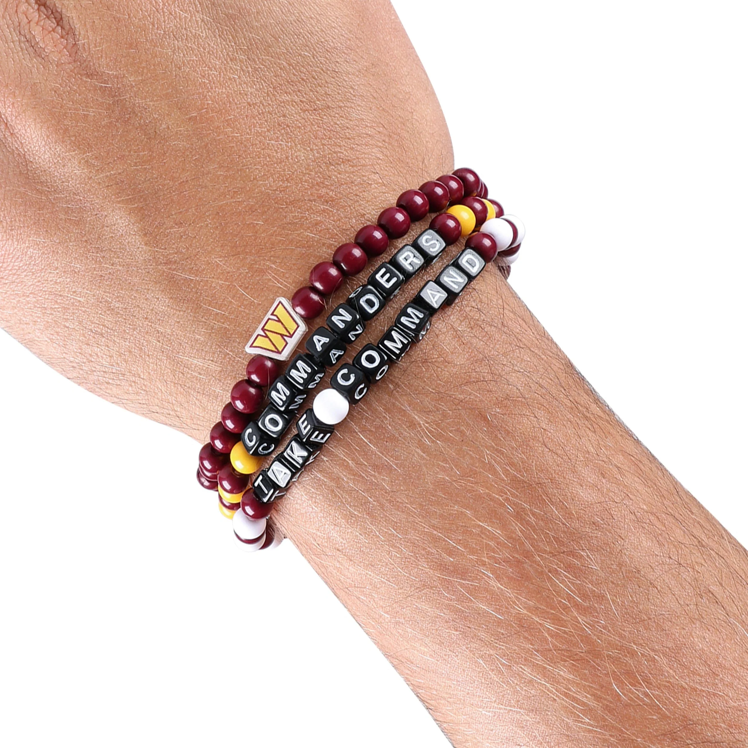 Washington Commanders NFL 3 Pack Beaded Friendship Bracelet - Image 4