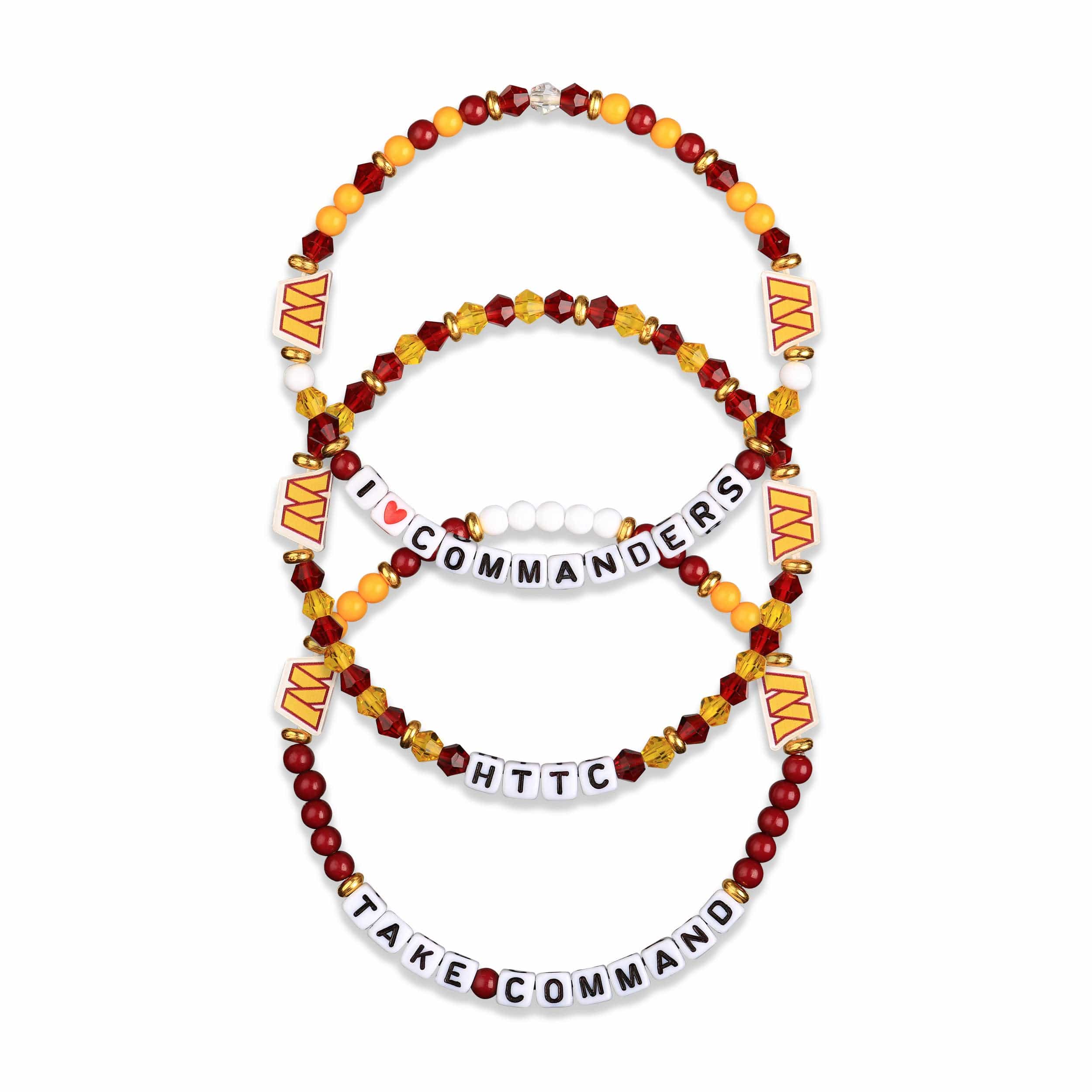 Washington Commanders NFL 3 Pack Friendship Bracelet