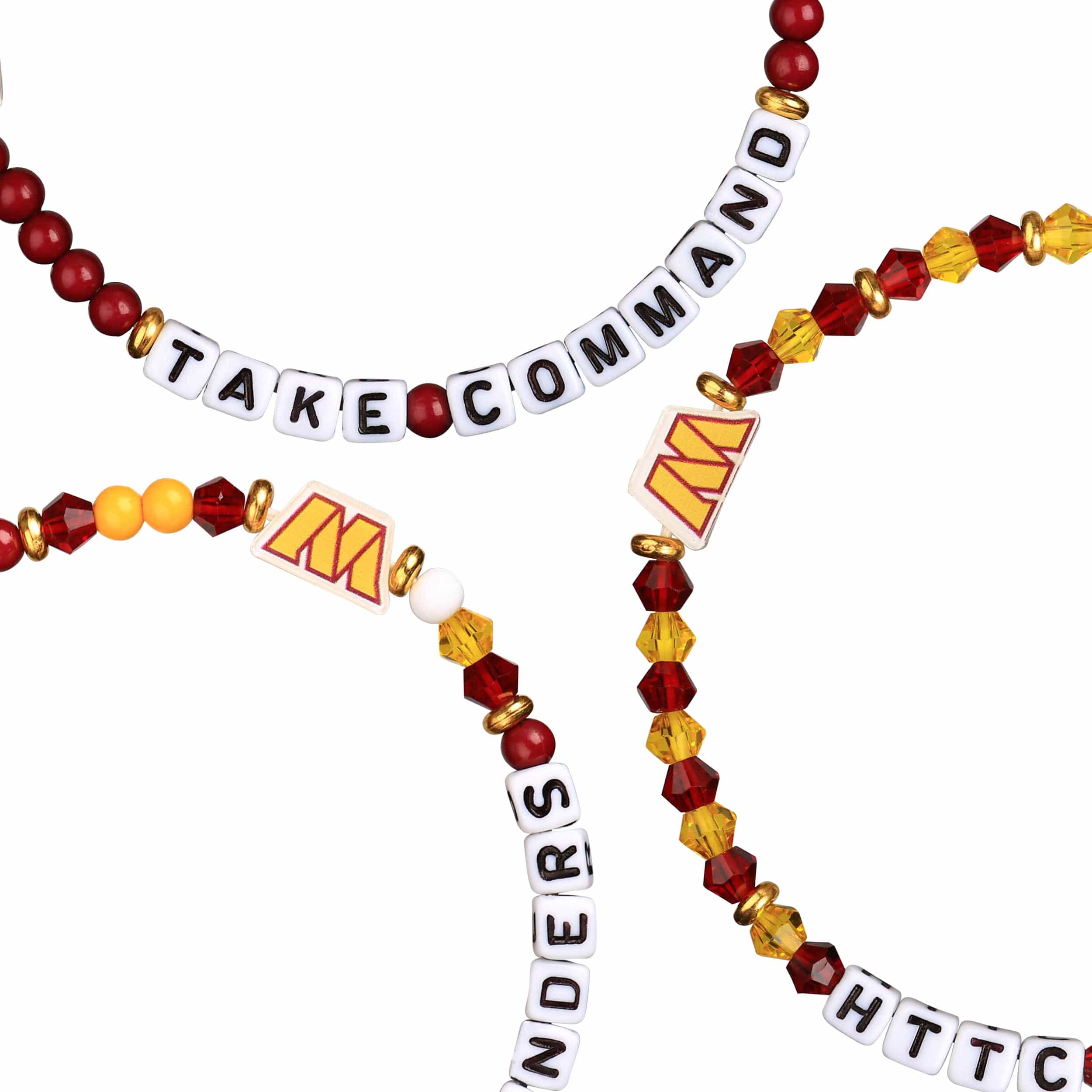 Washington Commanders NFL 3 Pack Friendship Bracelet - Image 2