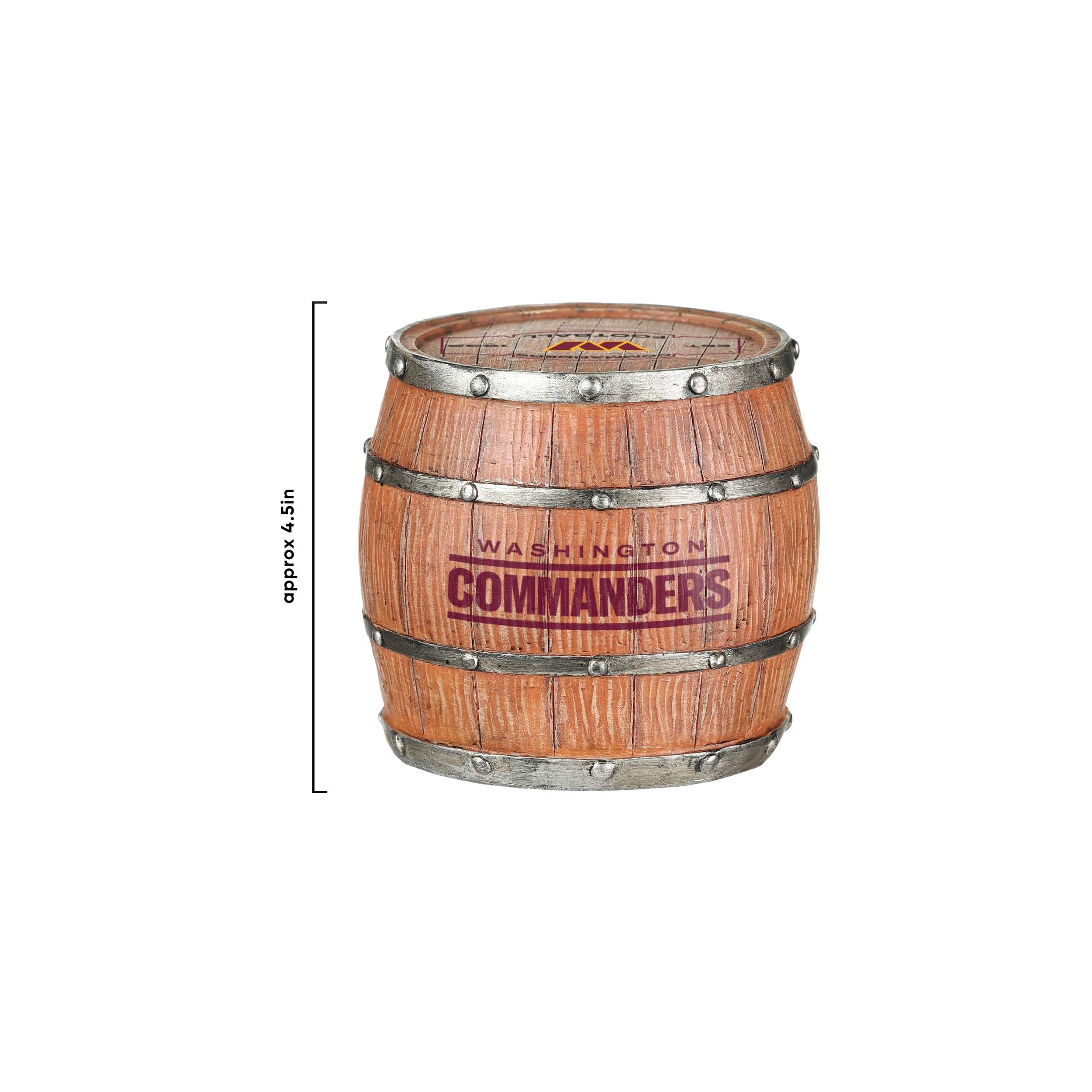 Washington Commanders NFL 5 Pack Barrel Coaster Set - Image 6
