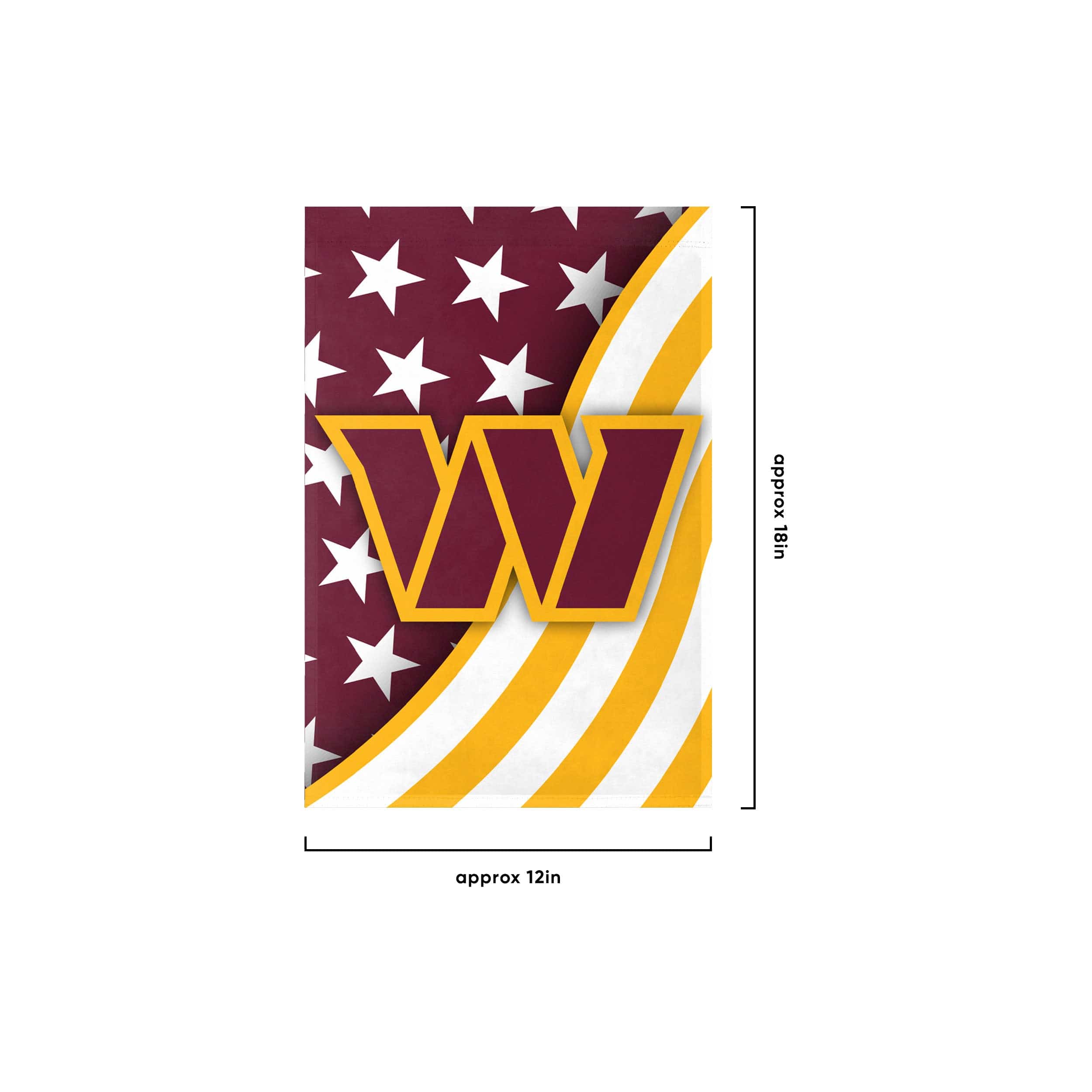 Washington Commanders NFL Americana Garden Flag - Image 3