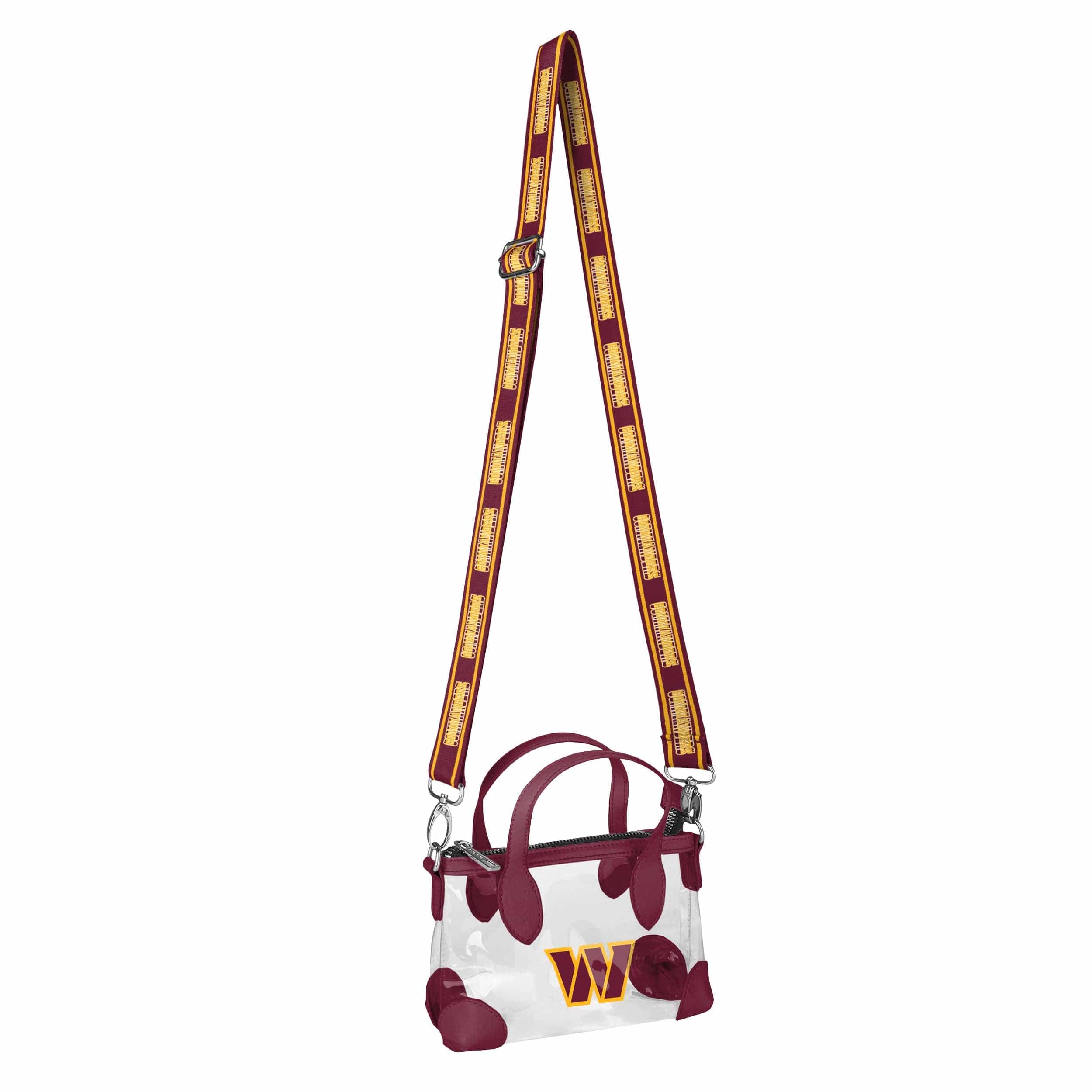 Washington Commanders NFL Big Logo Clear Crossbody Mini Purse - Image 3