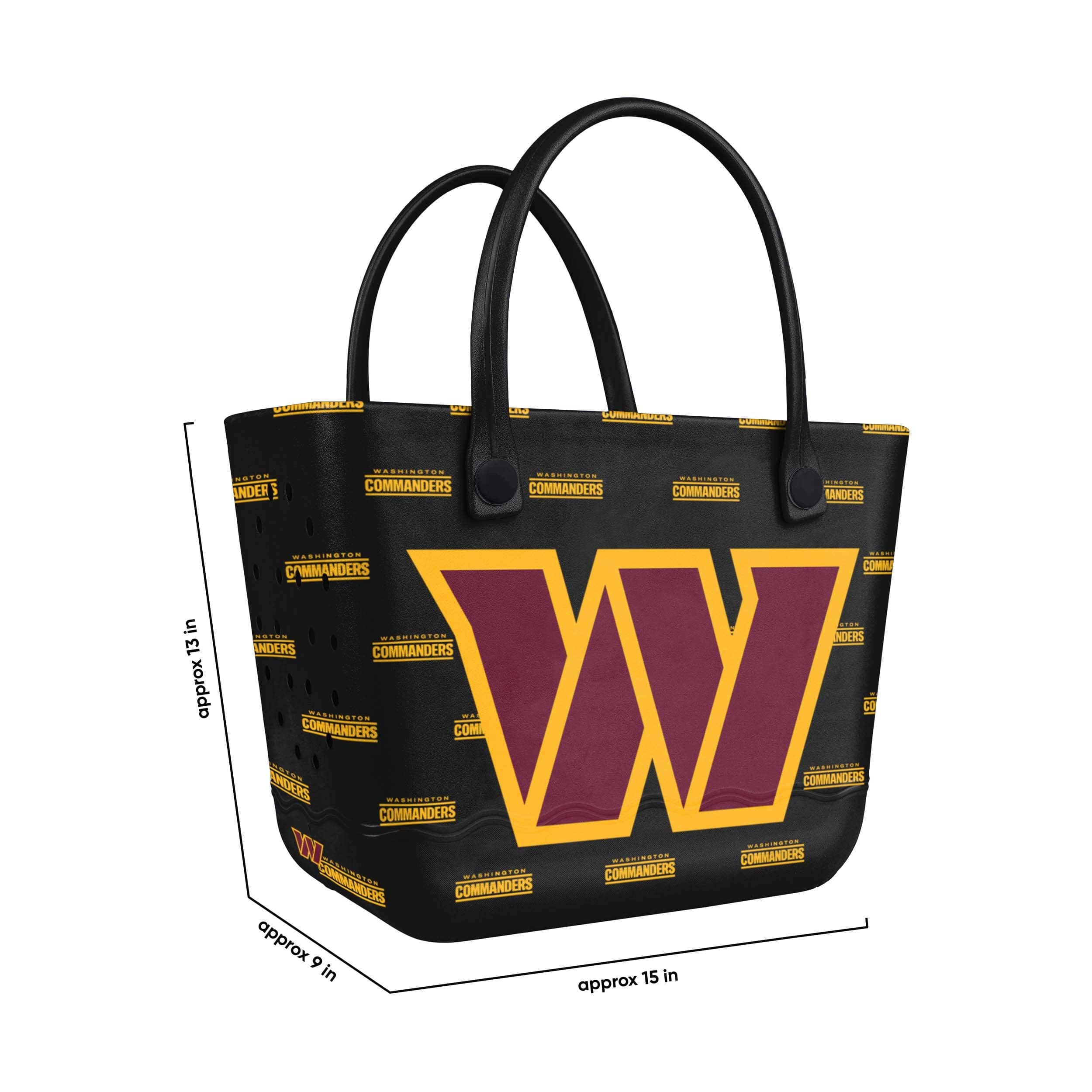 Washington Commanders NFL Big Logo Mini Print Tailgate Tote Bag - Image 3