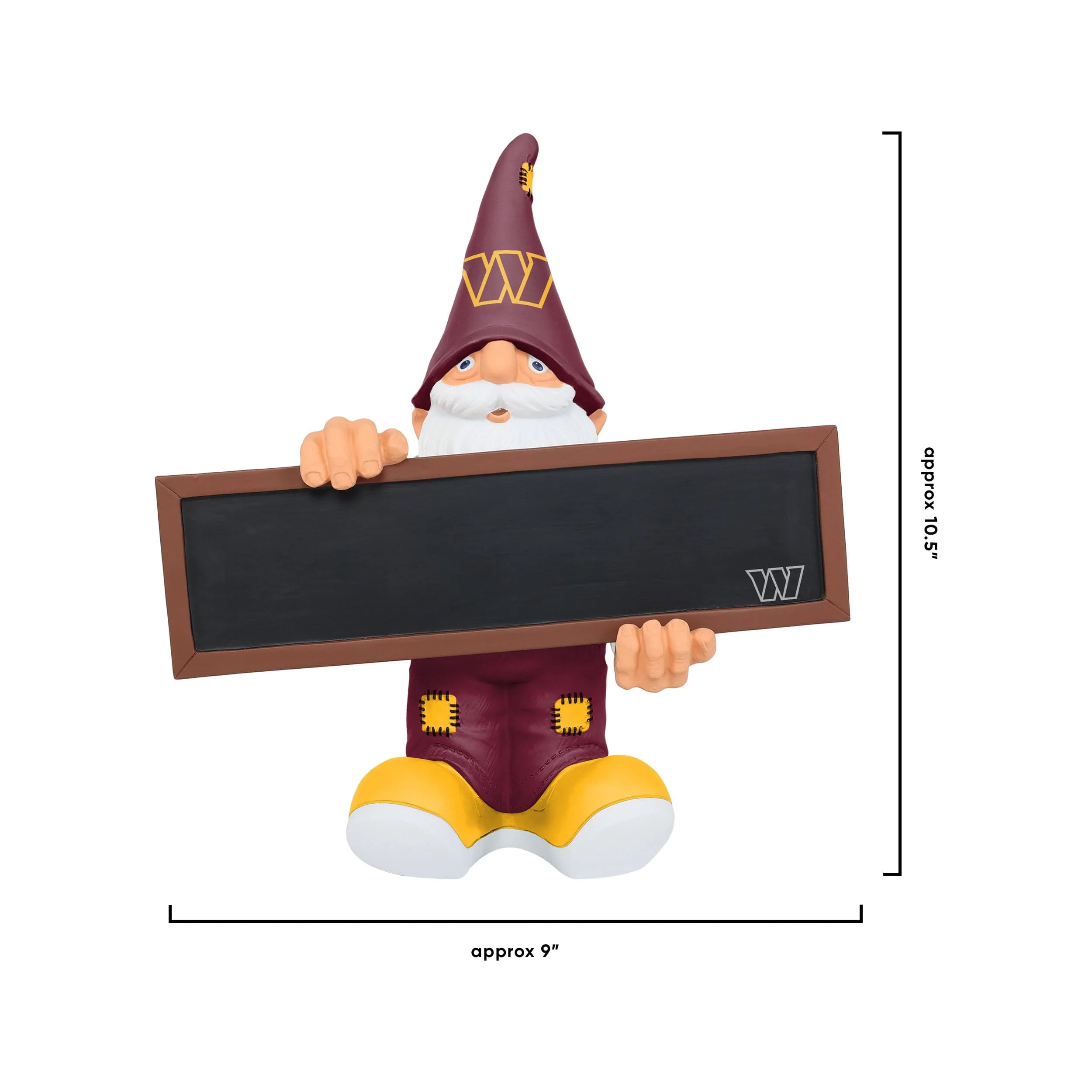 Washington Commanders NFL Chalkboard Sign Gnome - Image 4