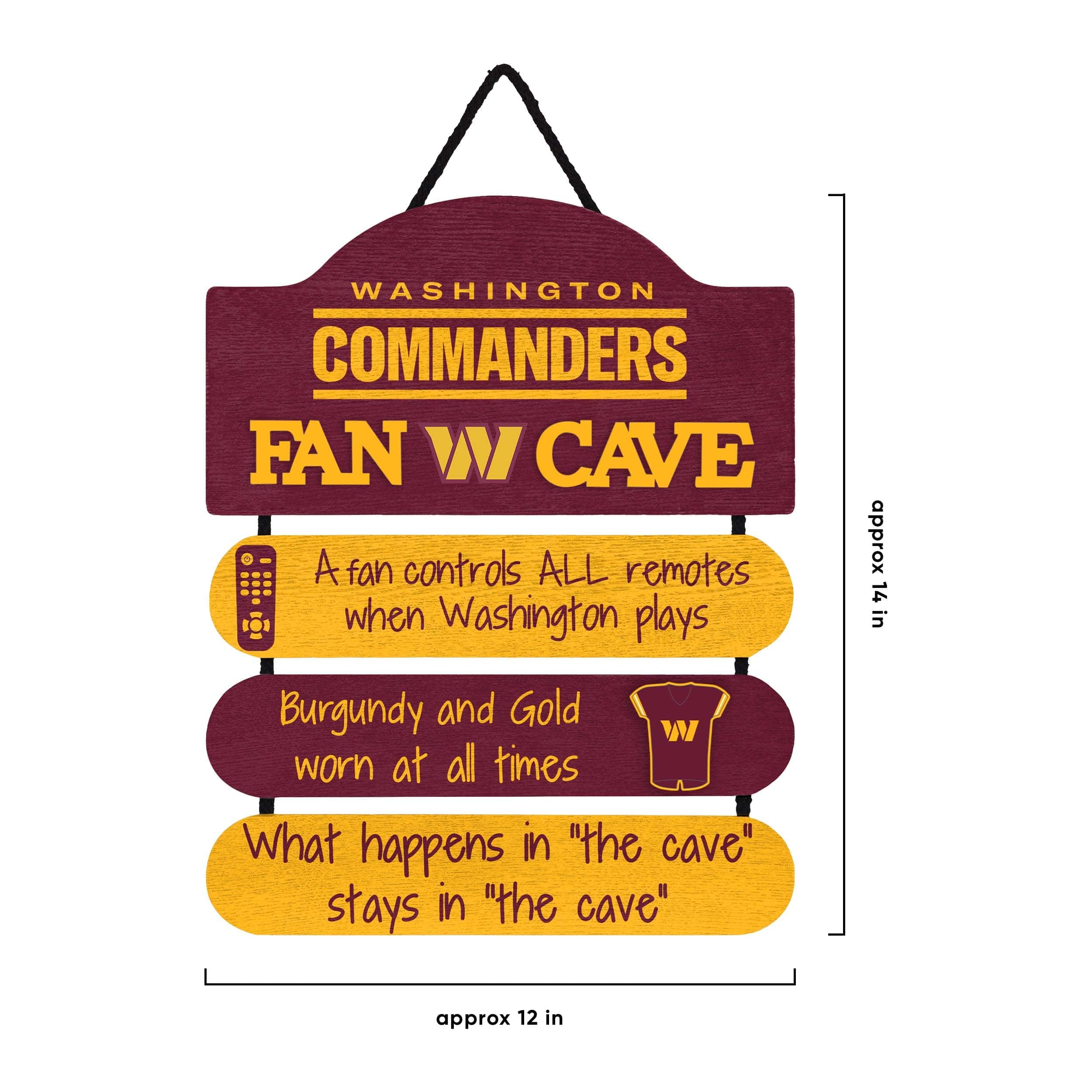 Washington Commanders NFL Fancave Sign - Image 3