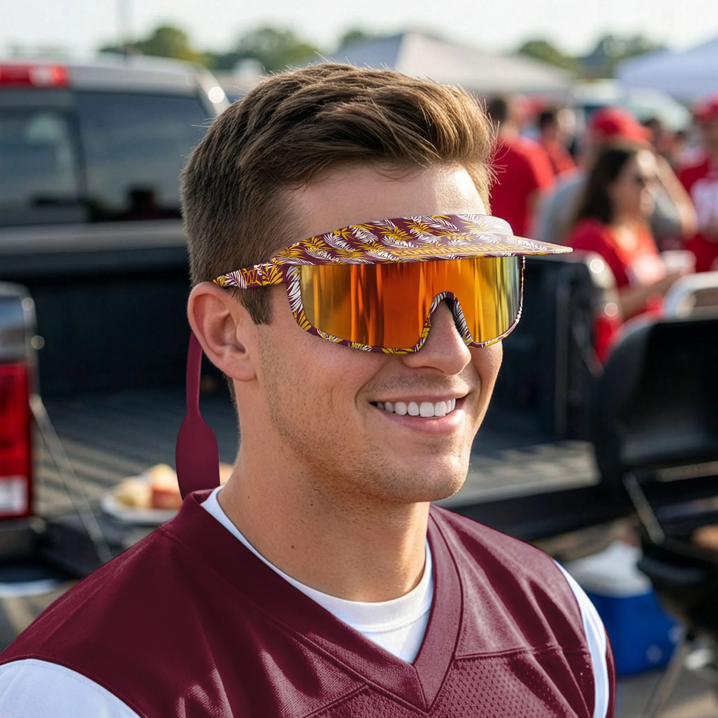 Washington Commanders NFL Floral Visor Sunglasses - Image 4