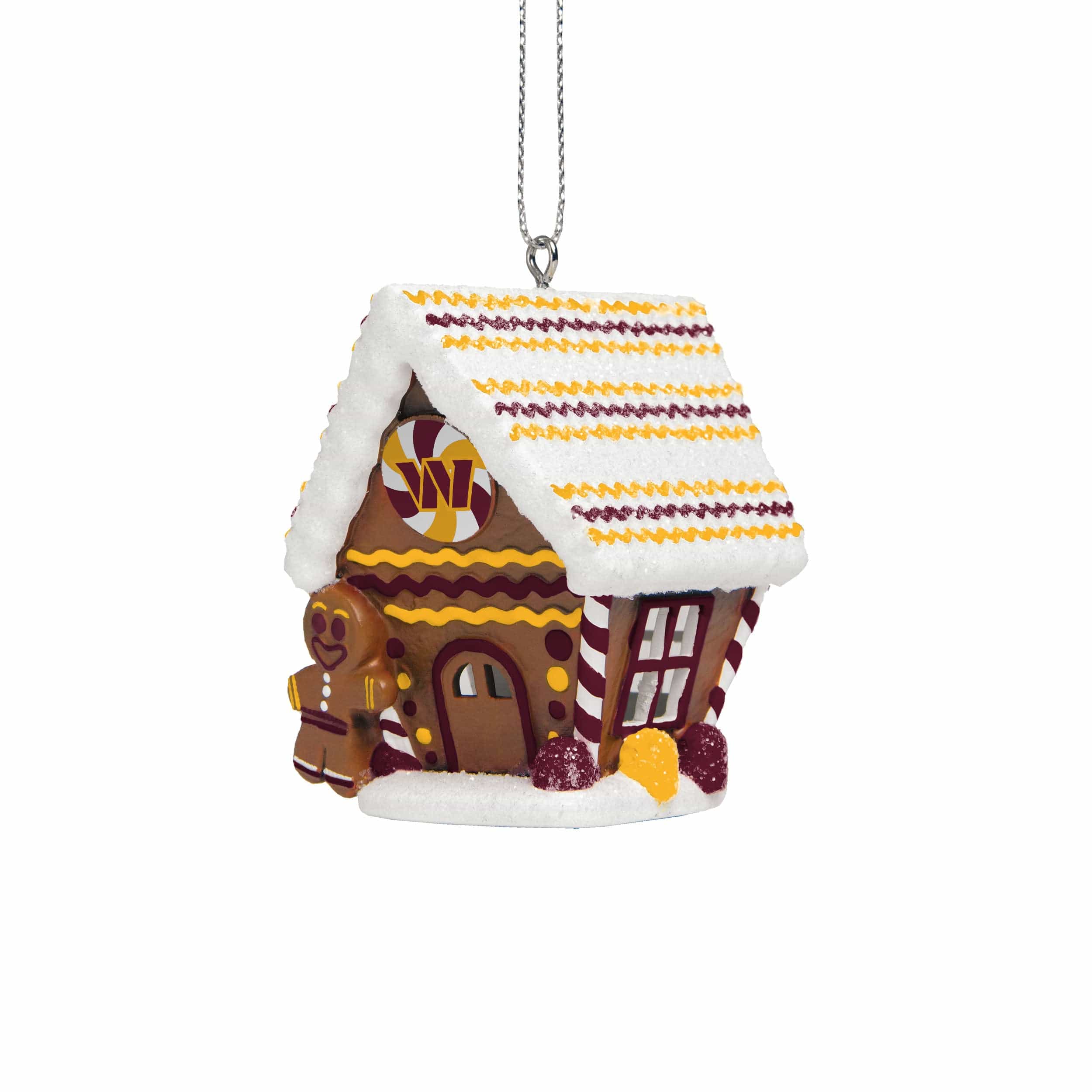 Washington Commanders NFL Gingerbread House Ornament