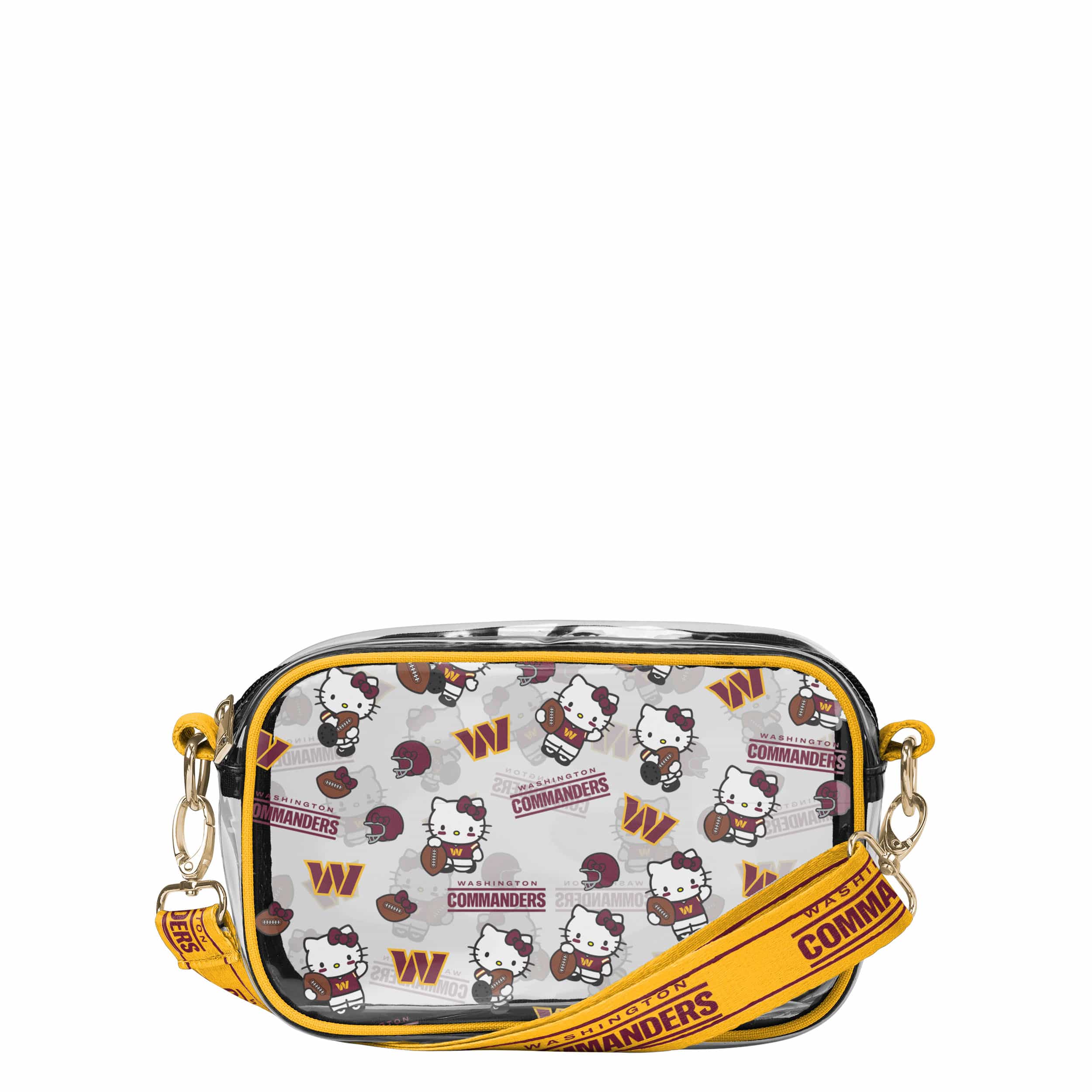 Washington Commanders NFL Hello Kitty® Clear Crossbody Bag - (PREORDER - SHIPS MID JUNE)