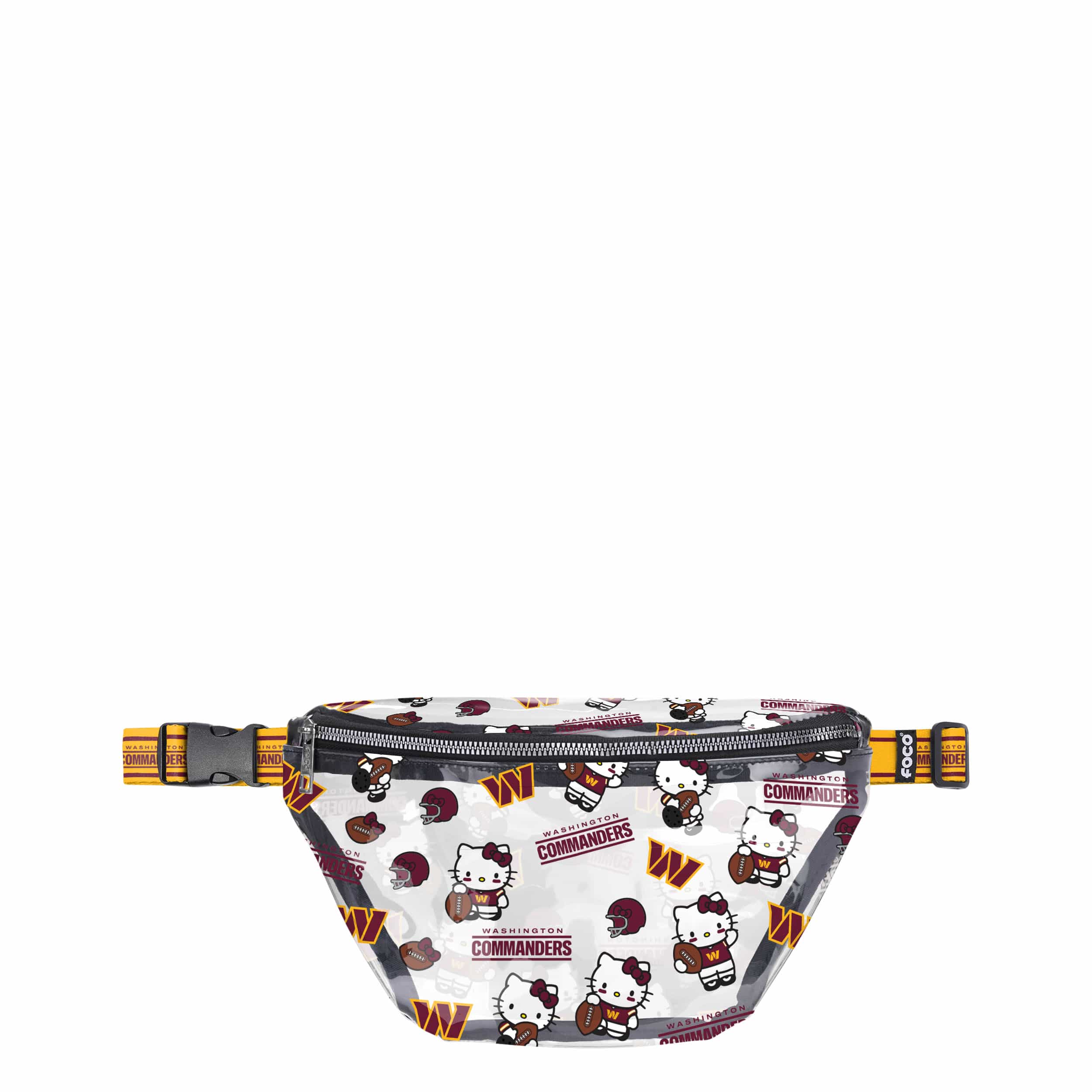 Washington Commanders NFL Hello Kitty® Clear Fanny Pack (PREORDER - SHIPS MID JULY)