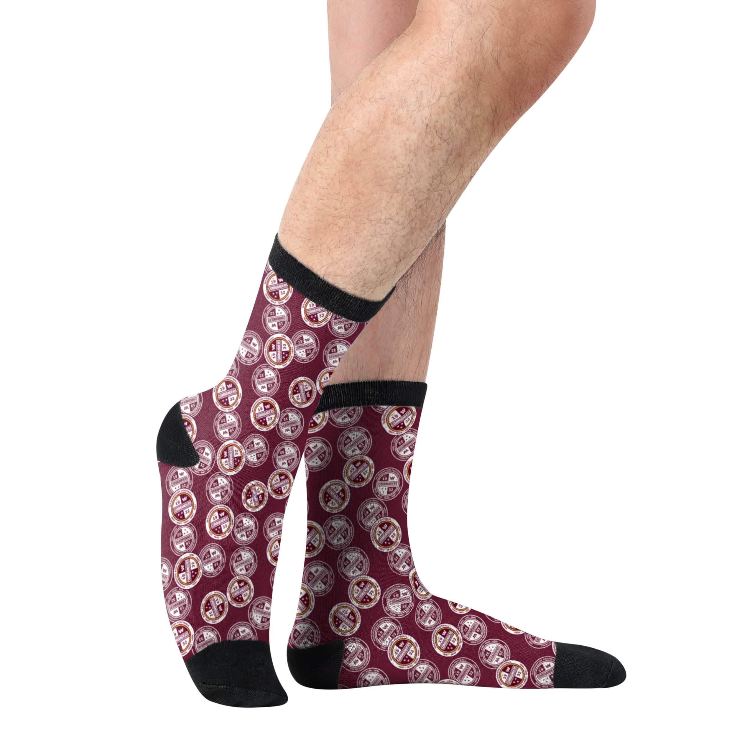 Washington Commanders NFL Logo Blast Socks - Image 3