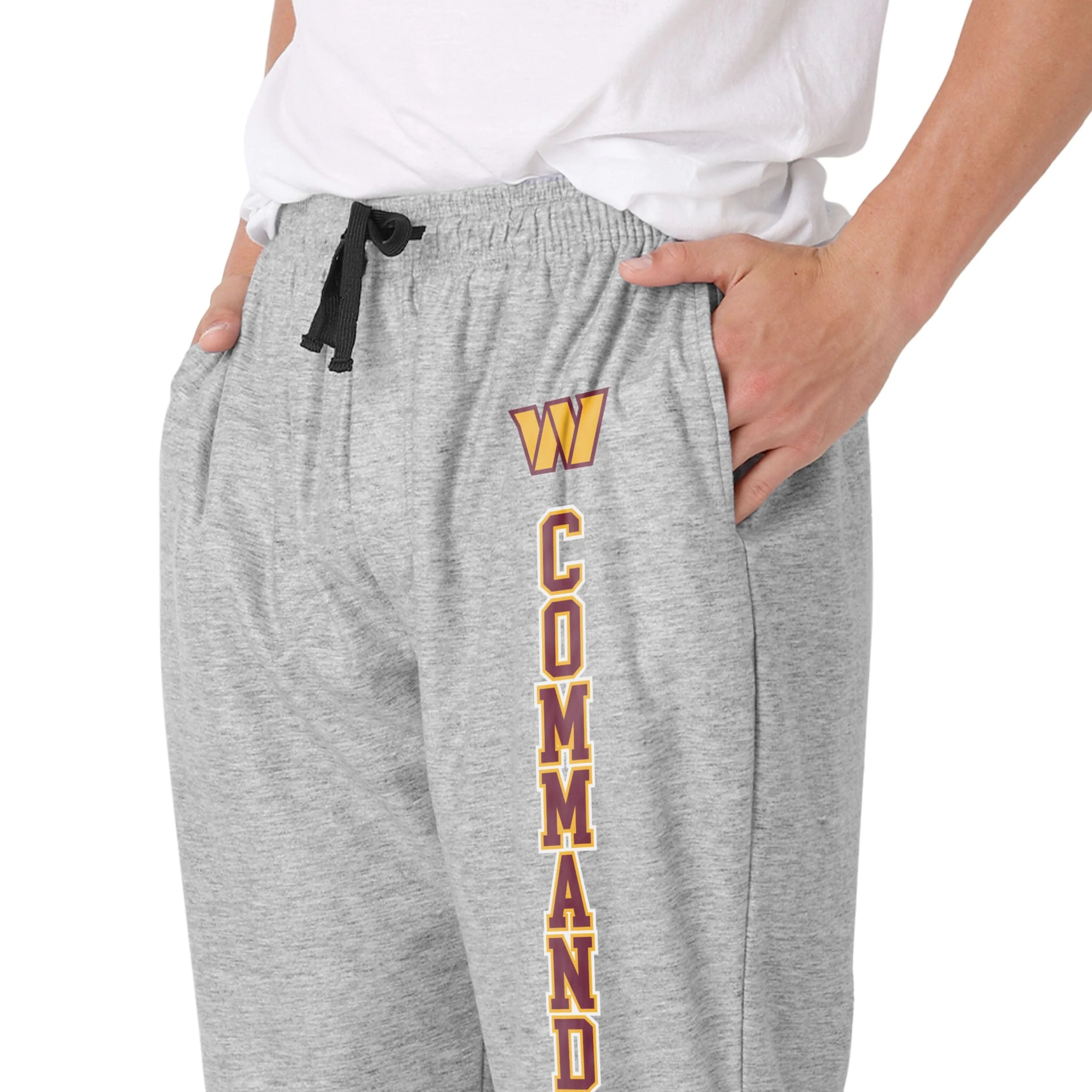 Washington Commanders NFL Mens Athletic Gray Lounge Pants - Image 3