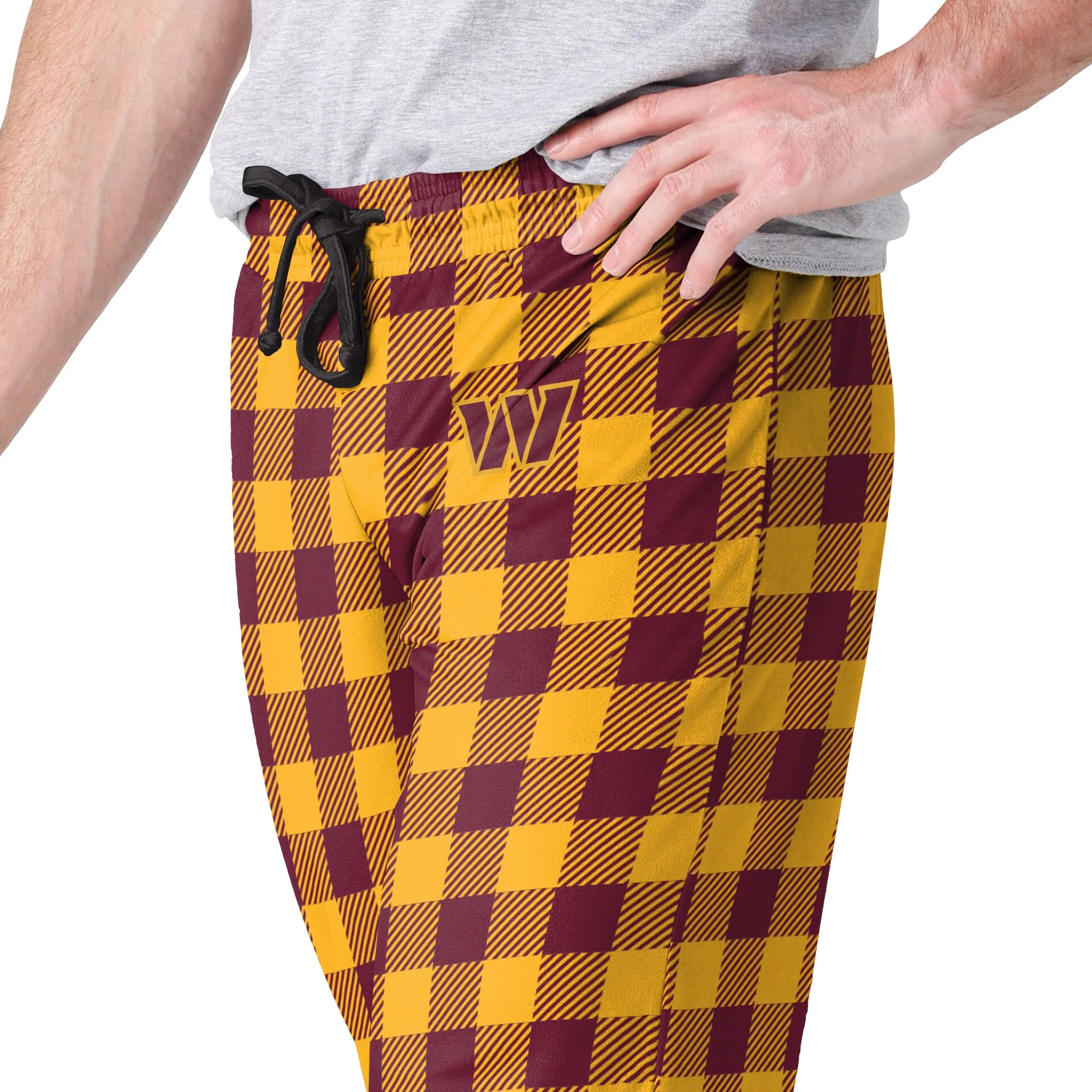 Washington Commanders NFL Mens Buffalo Check Lounge Pants - Image 3