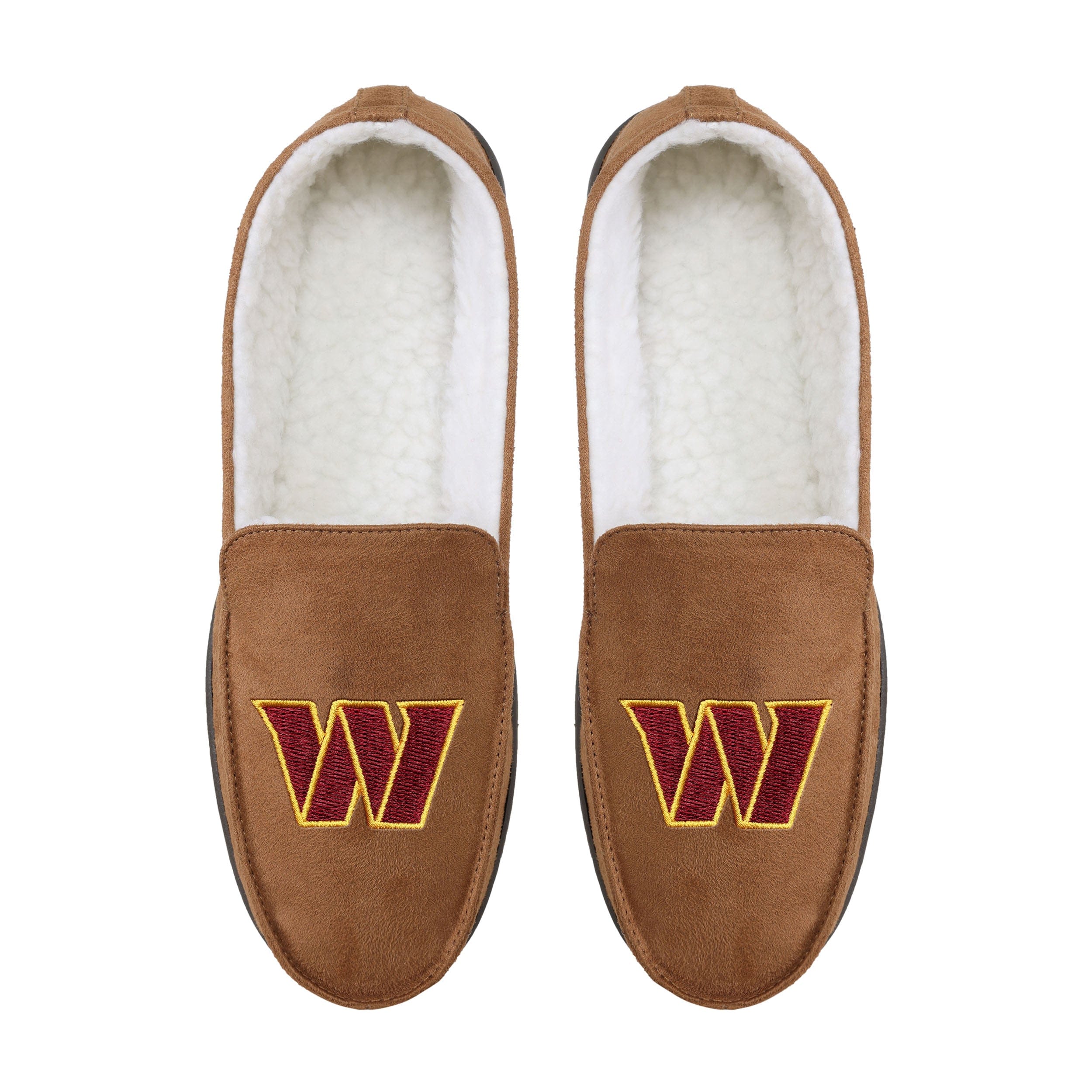 Washington Commanders NFL Mens Original Beige Moccasin Slipper - Image 4