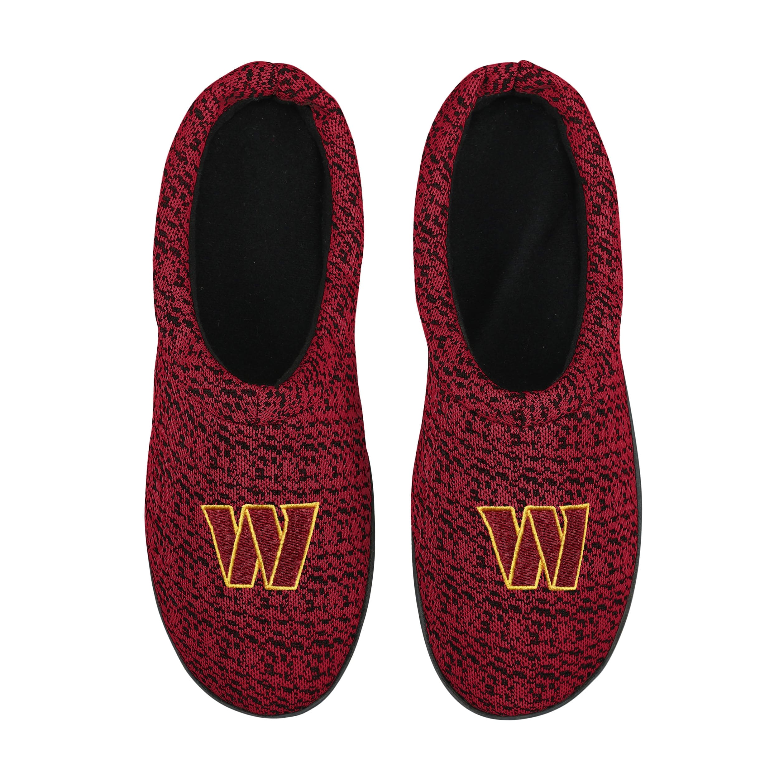 Washington Commanders NFL Mens Poly Knit Cup Sole Slippers - Image 4