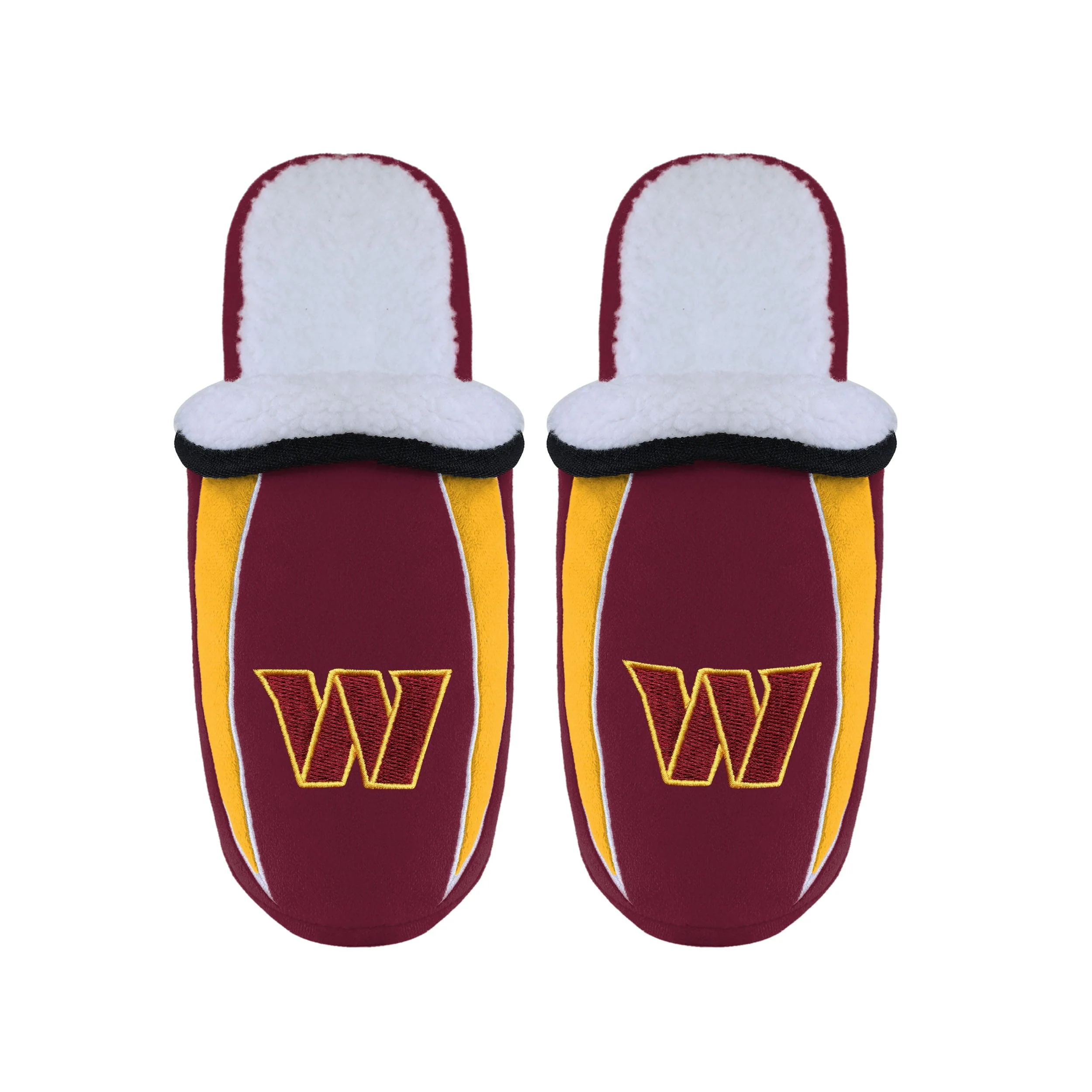 Washington Commanders NFL Mens Sherpa Slide Slippers - Image 4