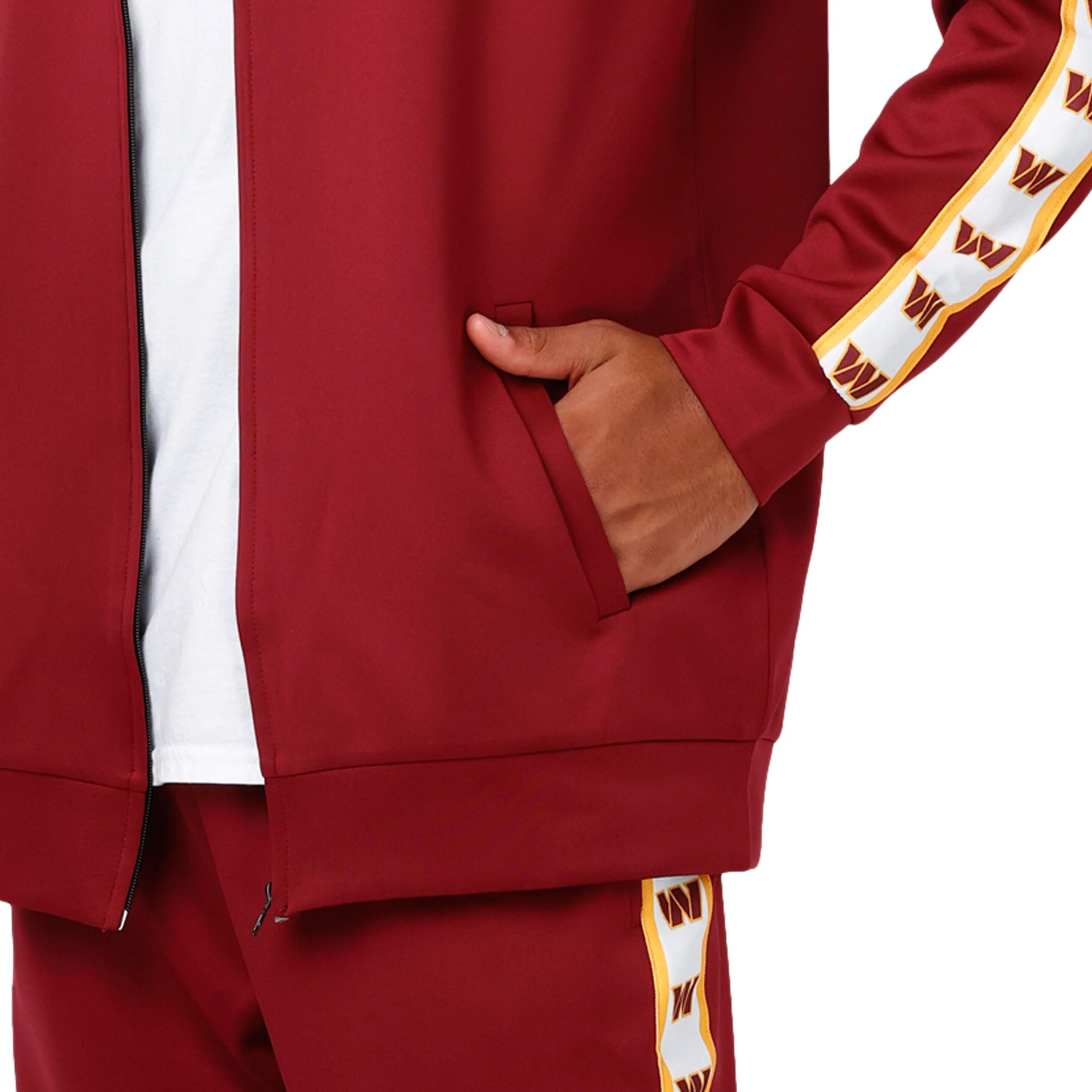 Washington Commanders NFL Mens Stripe Logo Track Jacket - Image 4