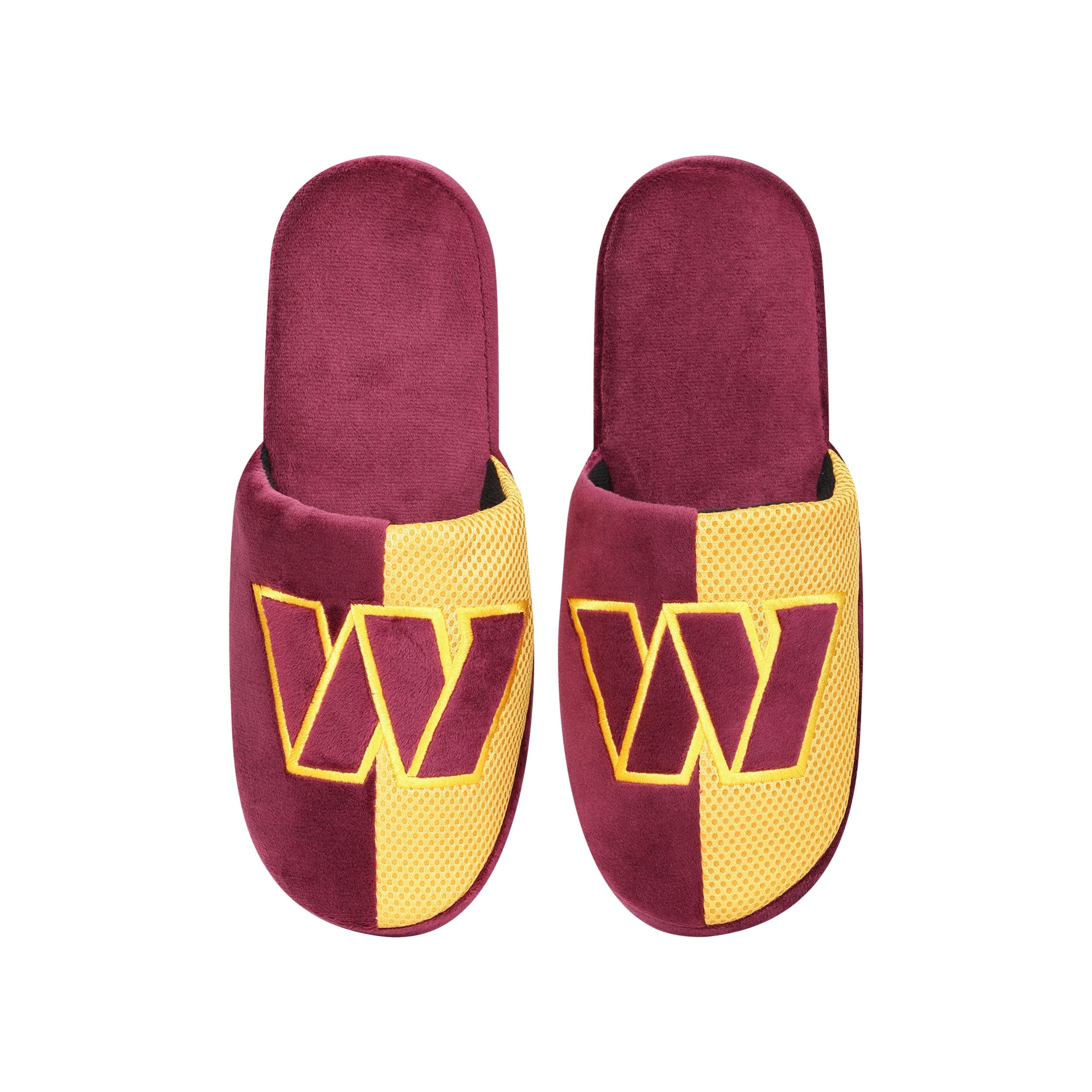 Washington Commanders NFL Mens Team Logo Staycation Slippers - Image 4