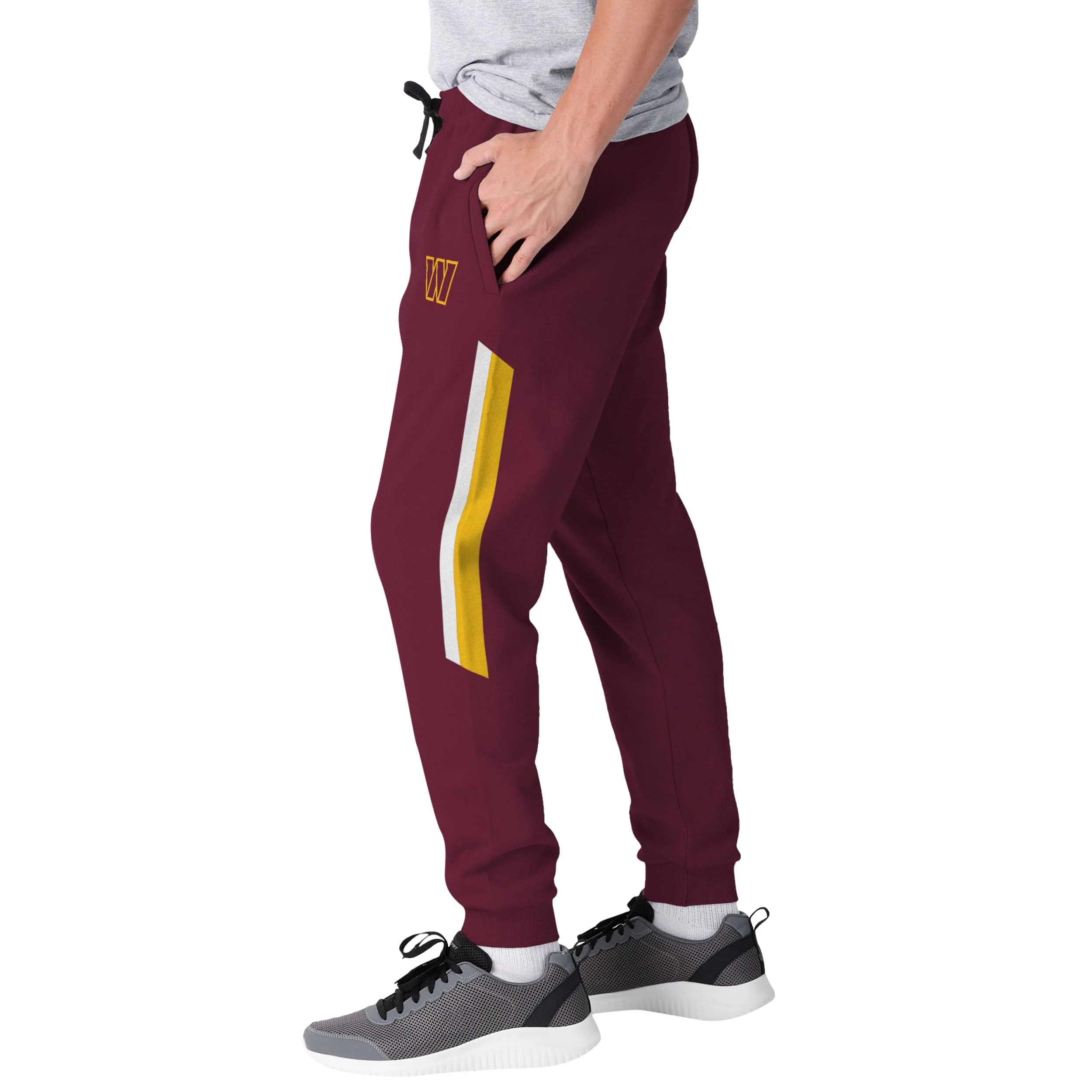 Washington Commanders NFL Mens Team Stripe Joggers - Image 2