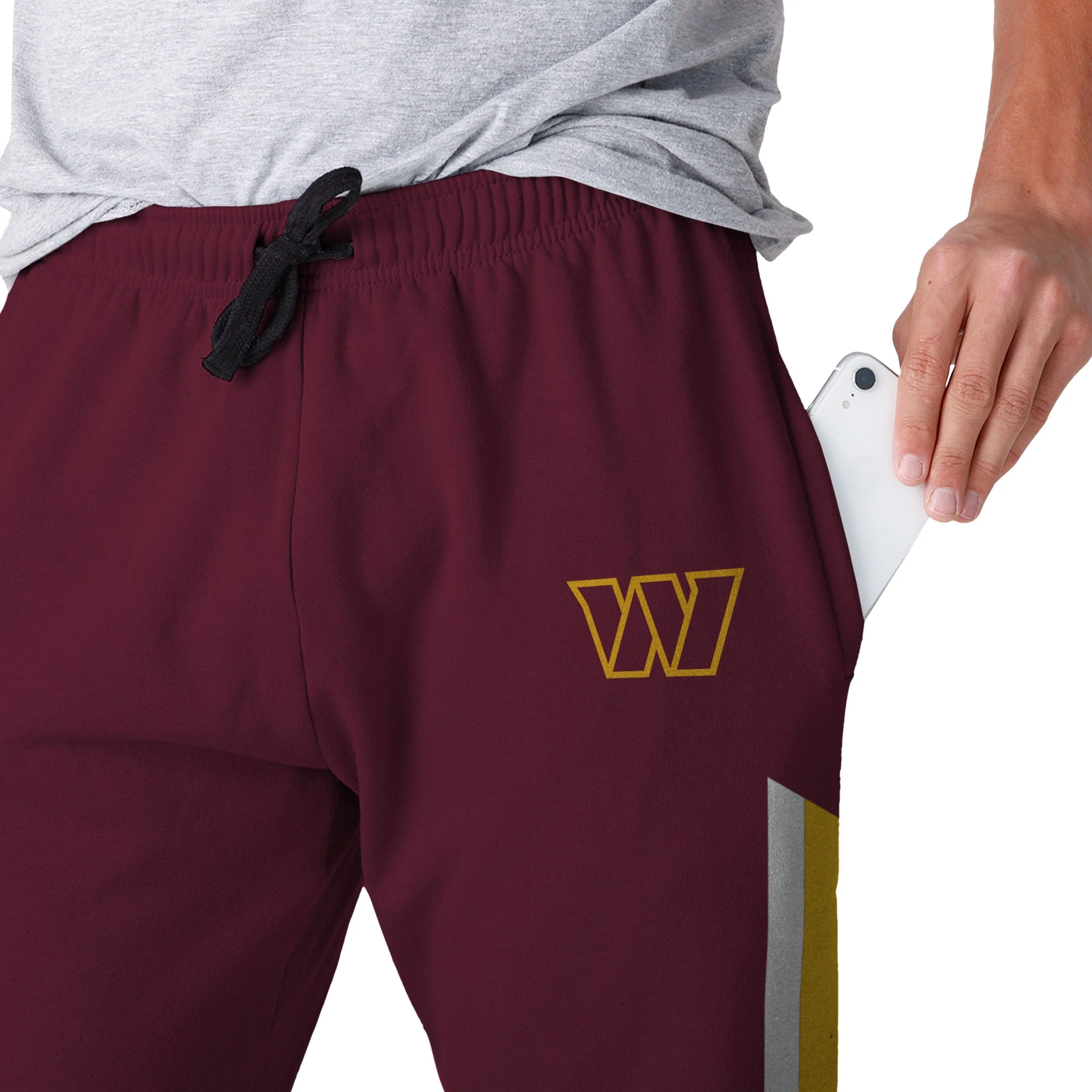 Washington Commanders NFL Mens Team Stripe Joggers - Image 4