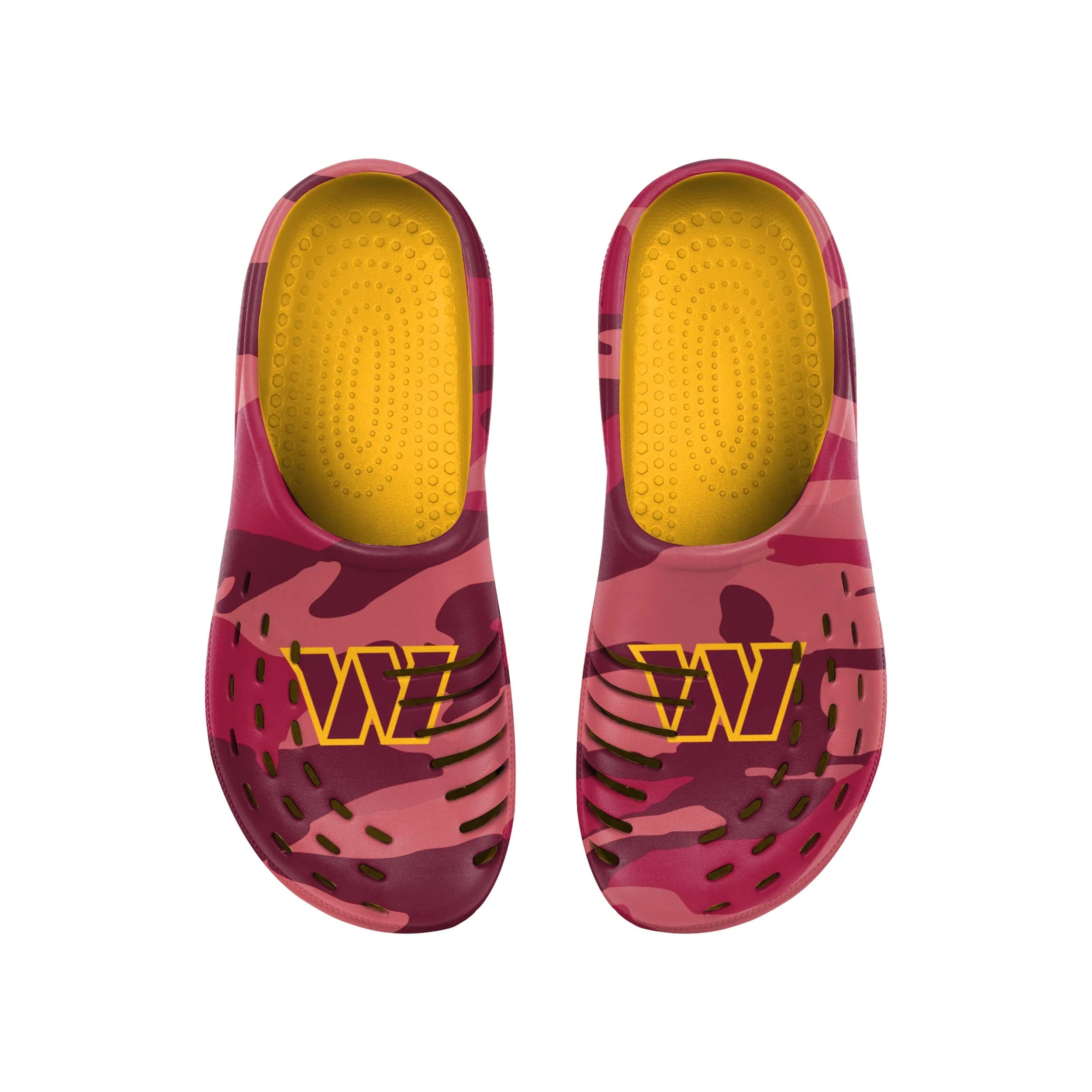 Washington Commanders NFL Mens Tonal Camo Clogs - Image 4