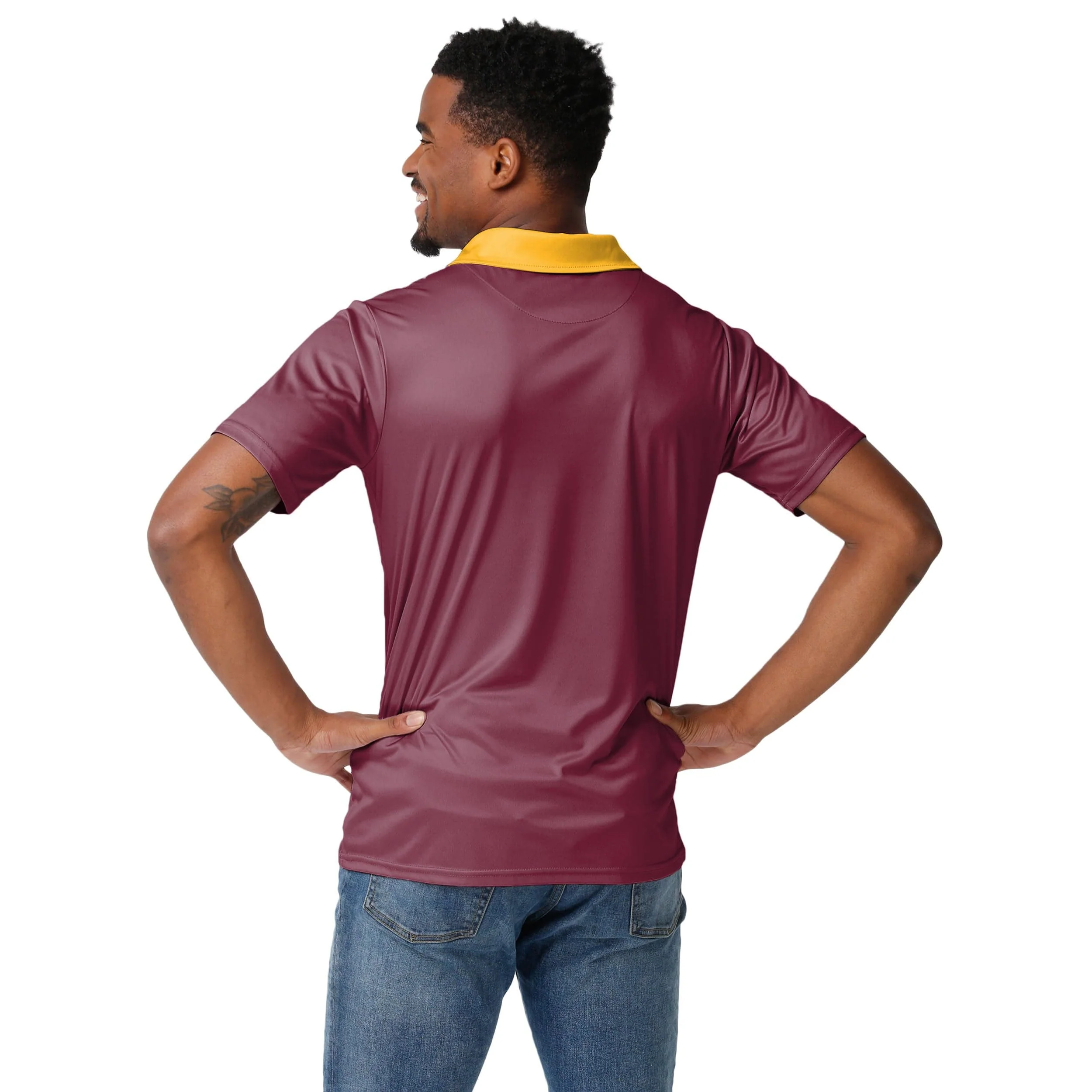 Washington Commanders NFL Mens Workday Warrior Polyester Polo - Image 3