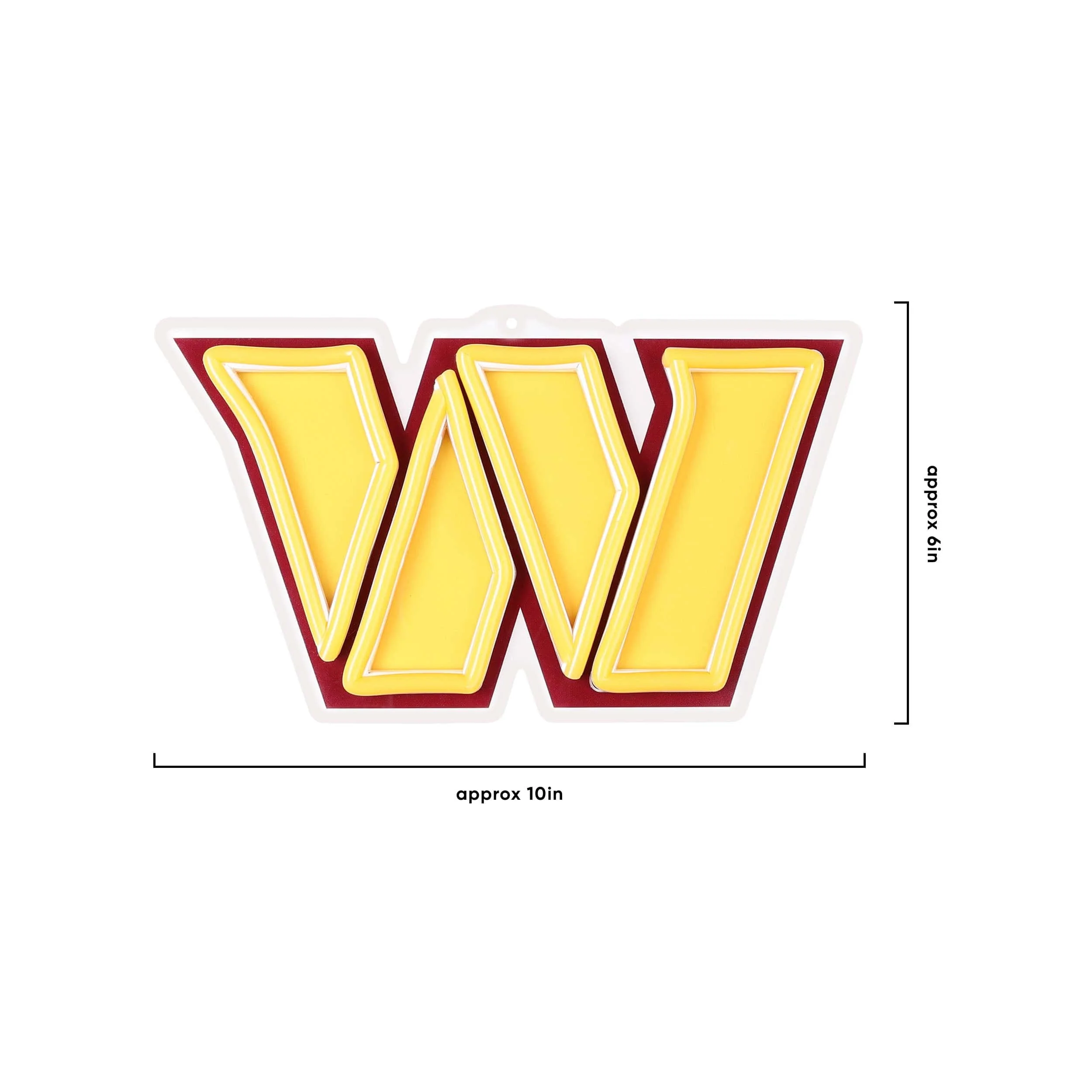 Washington Commanders NFL Neon Light Up Big Logo Chain - Image 5