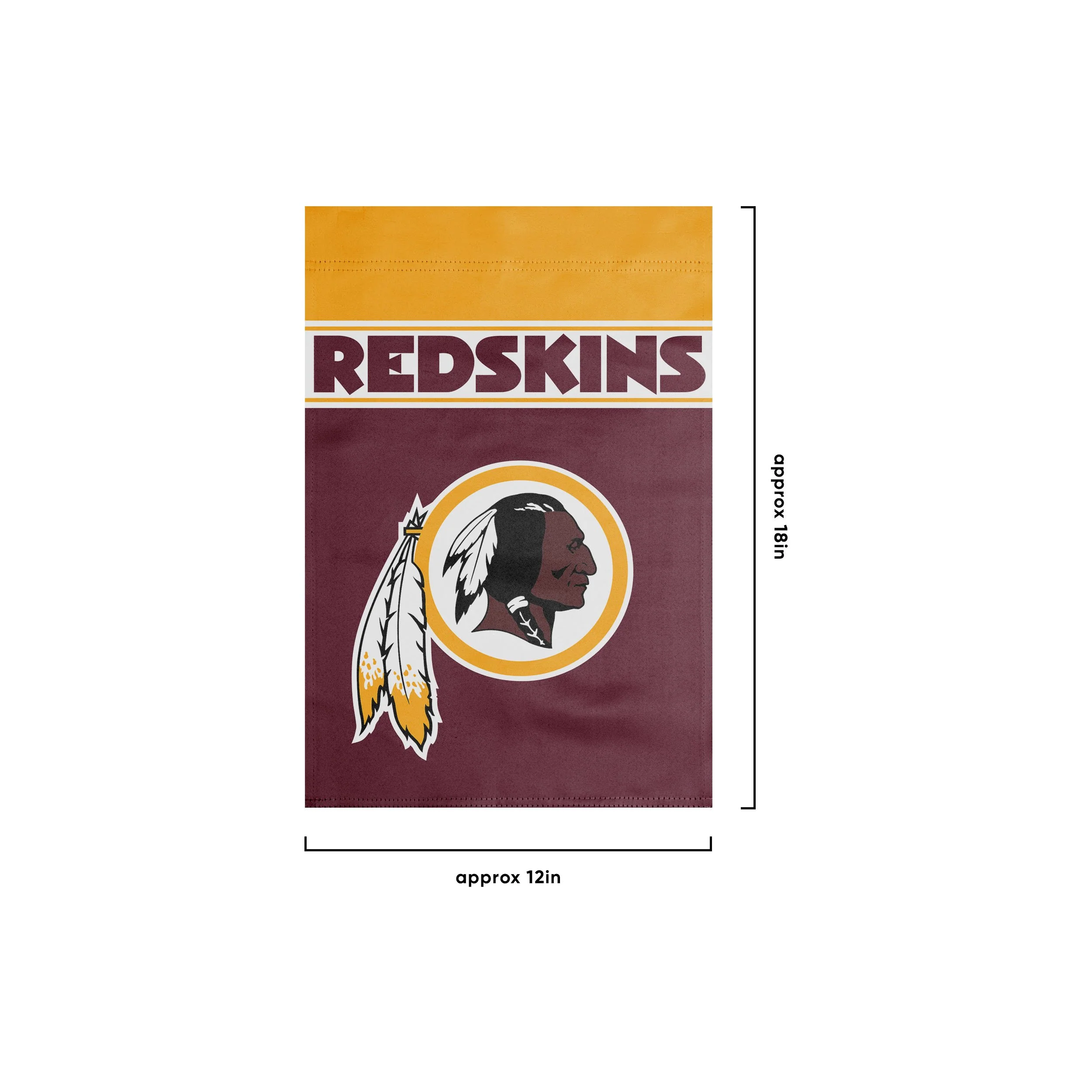 Washington Commanders NFL Original Garden Flag - Image 3
